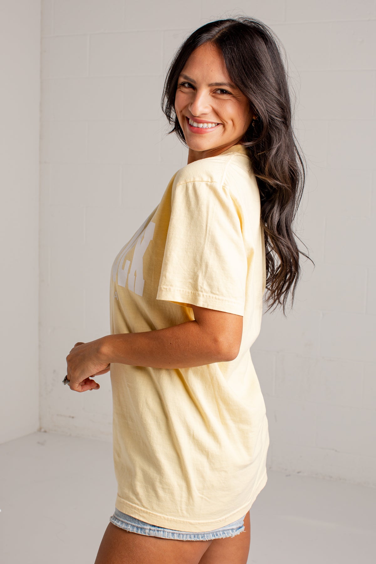 Yellow Woodstock Georgia Graphic Tee