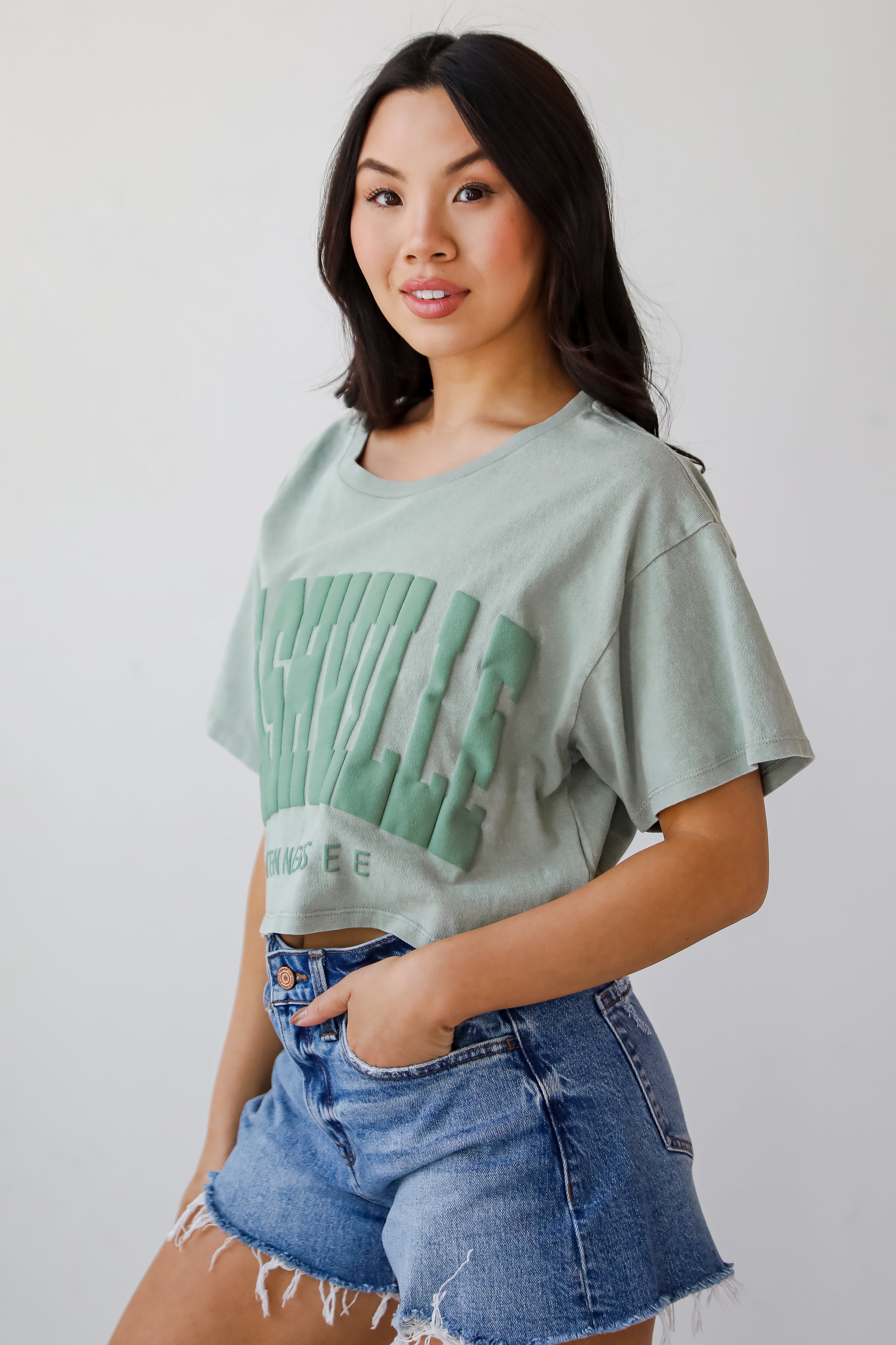 Nashville Tennessee Cropped Tee
