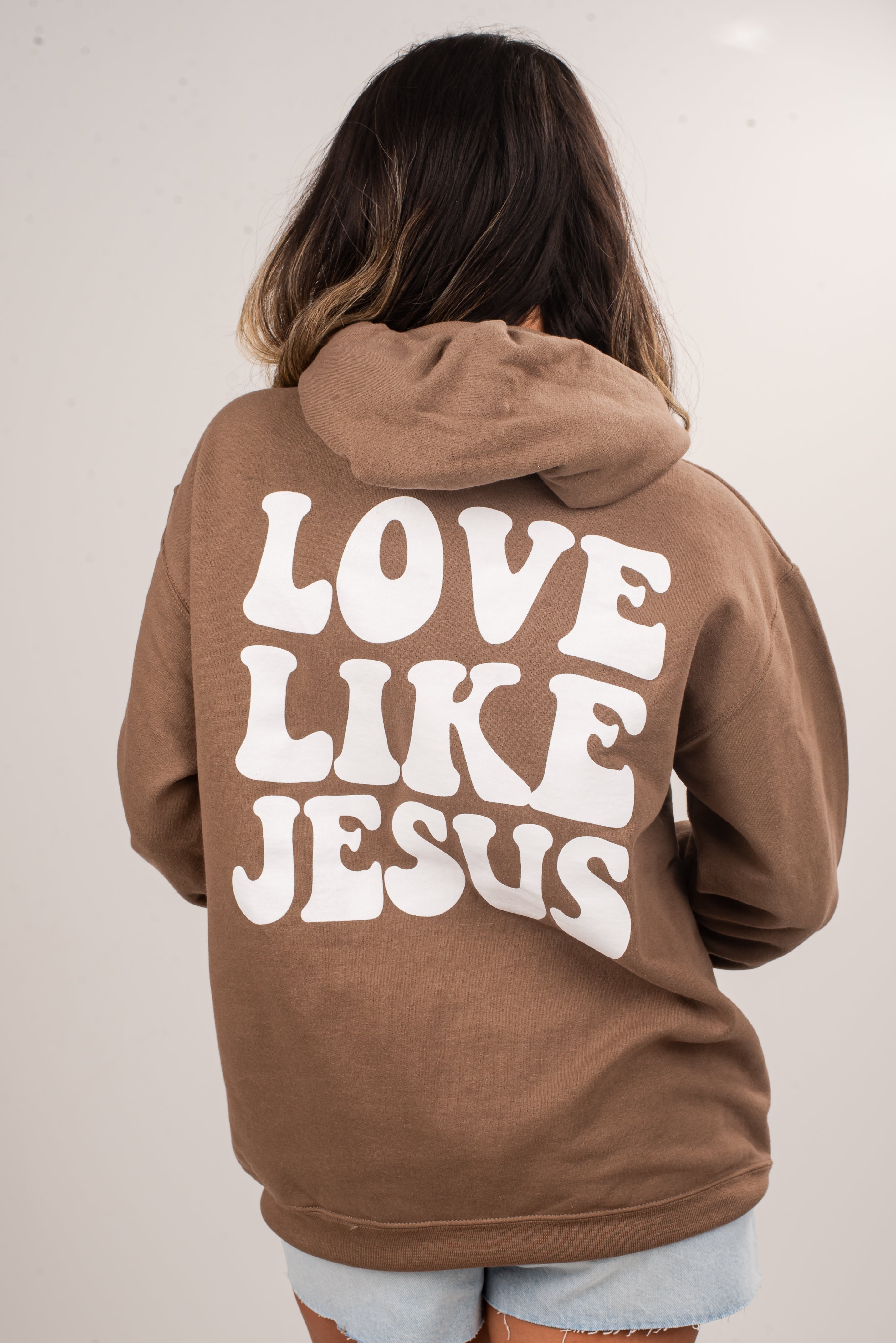 Brown Love Like Jesus Hoodie