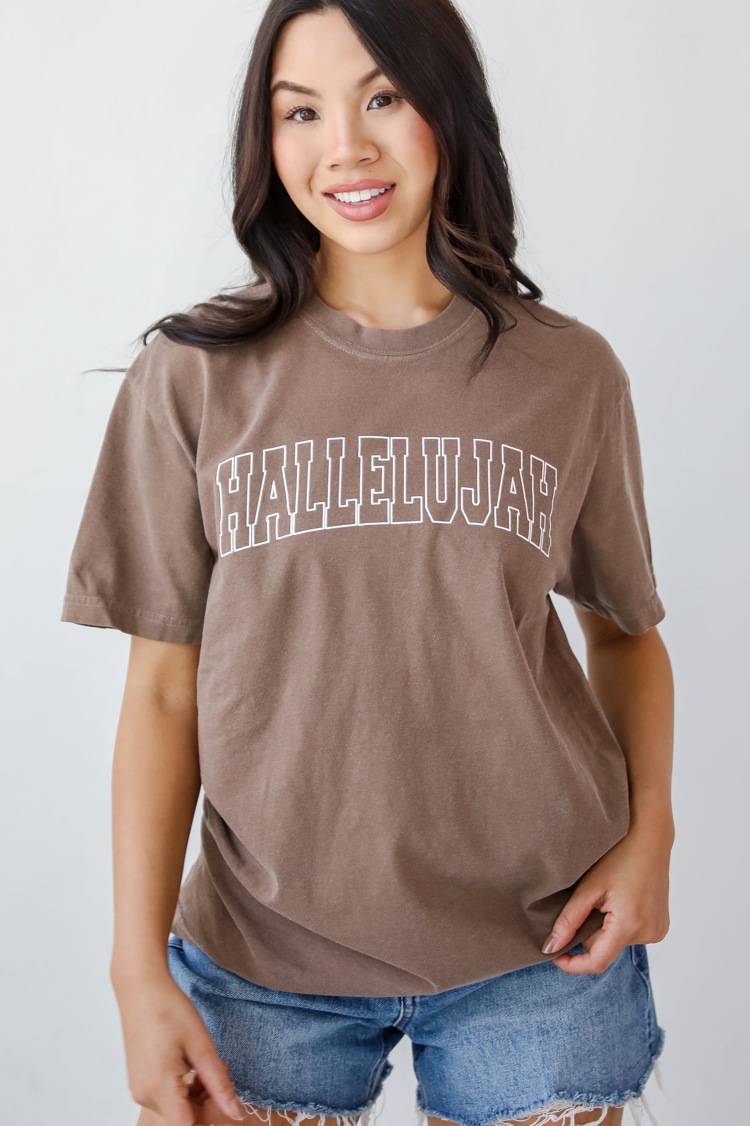 Brown Hallelujah Tee