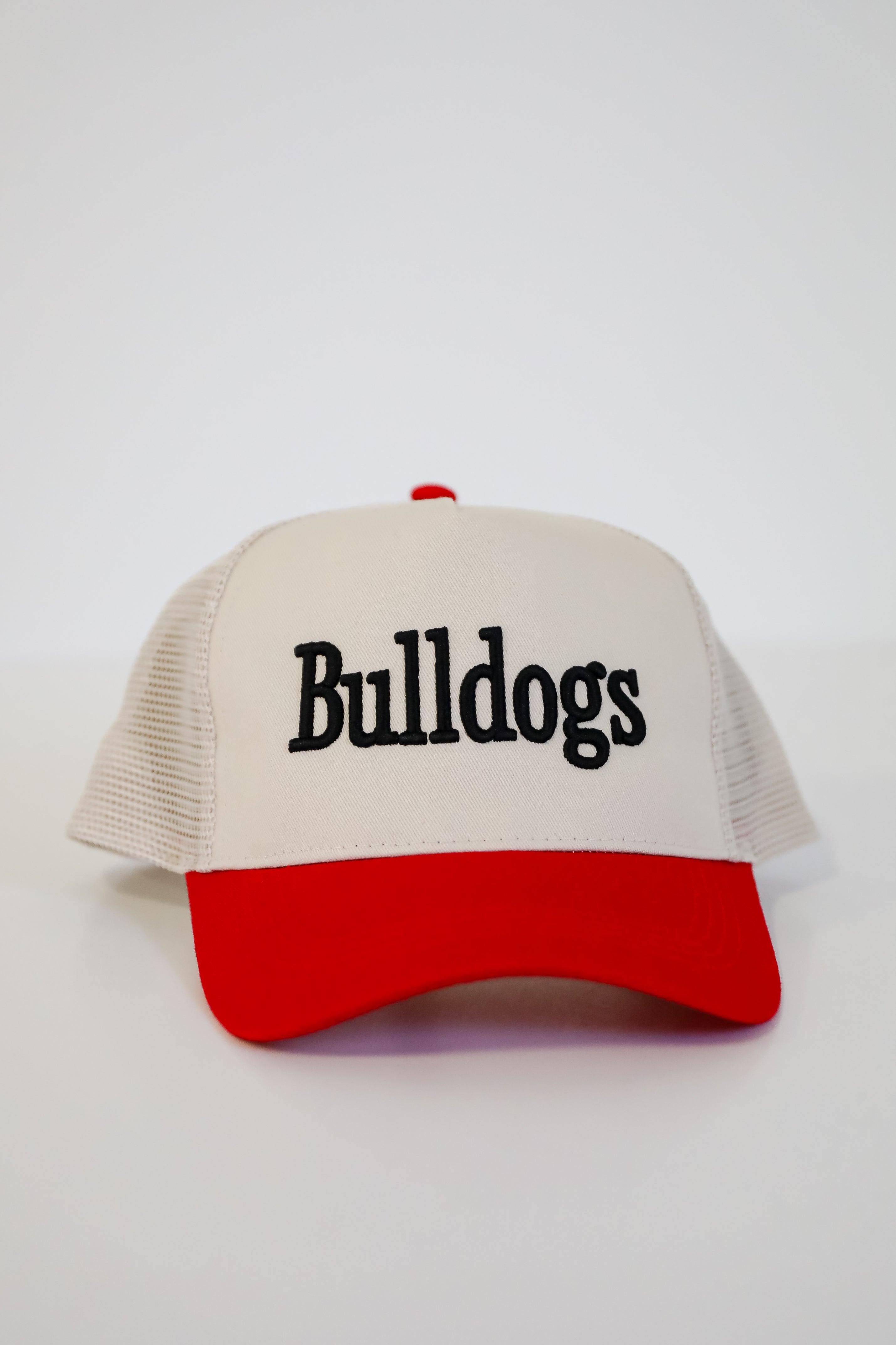 Red Bulldogs Color Block Embroidered Hat