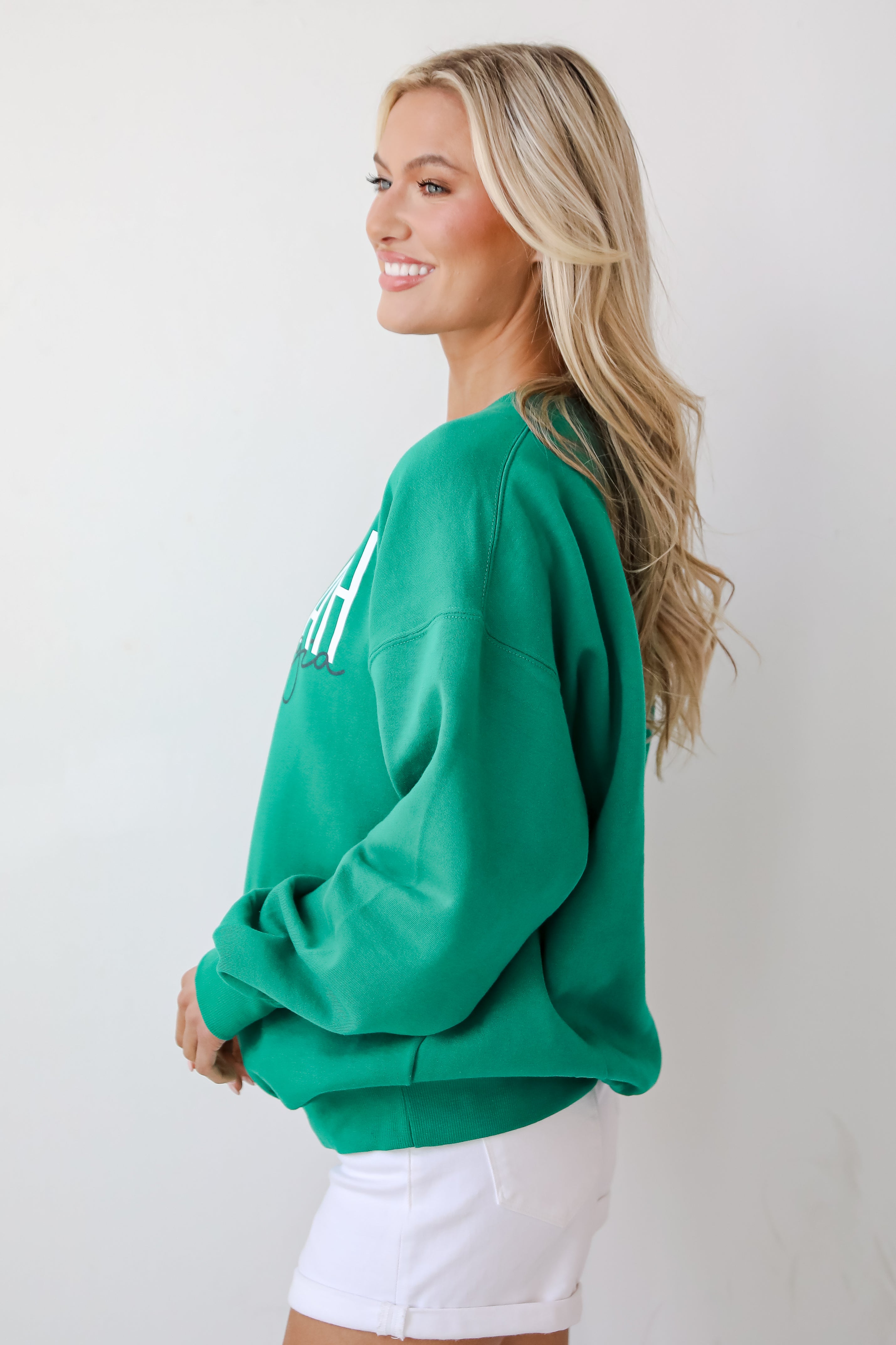 Green Savannah Georgia Script Sweatshirt