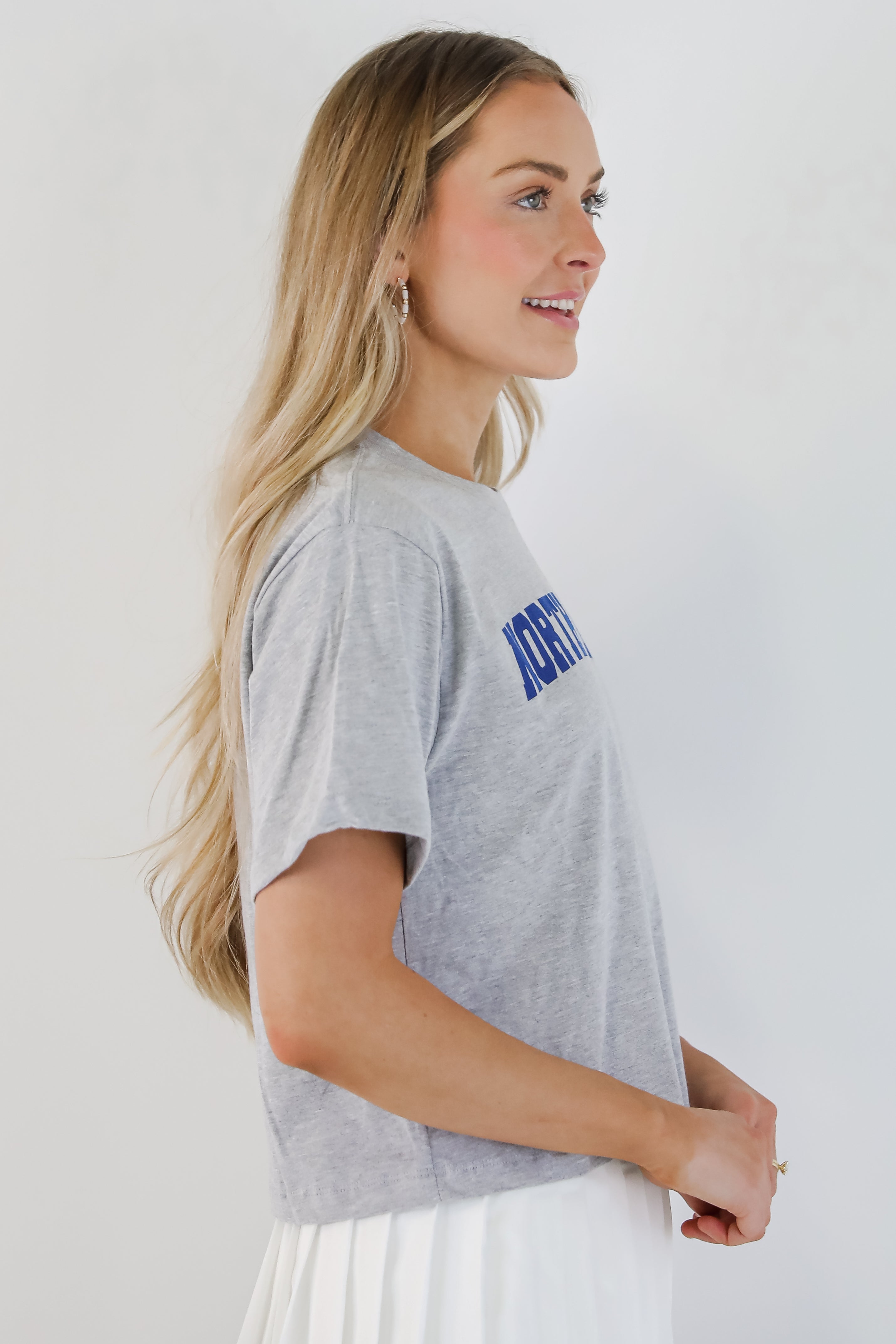 Heather Grey North Georgia Cropped Tee