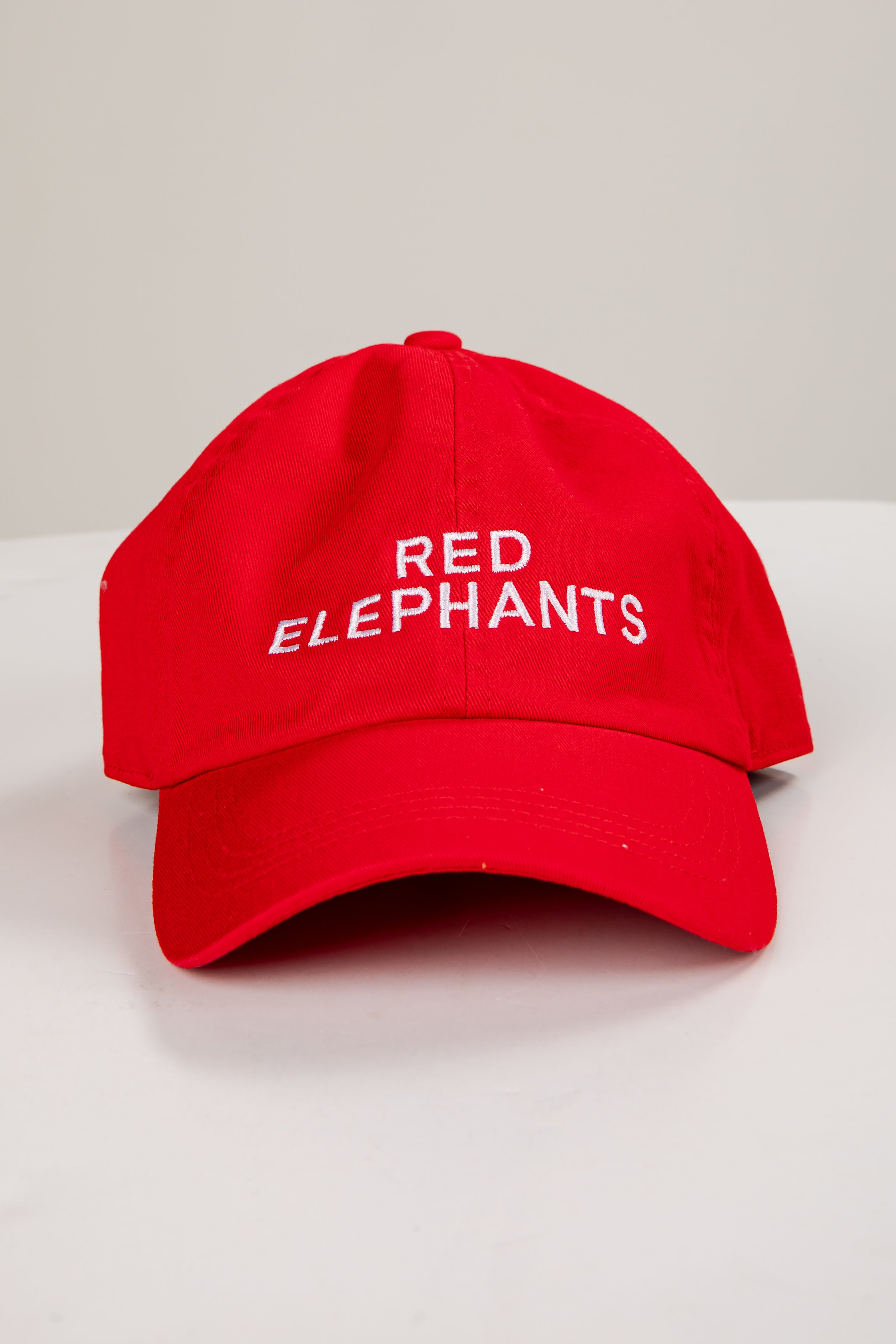 Red cap with &