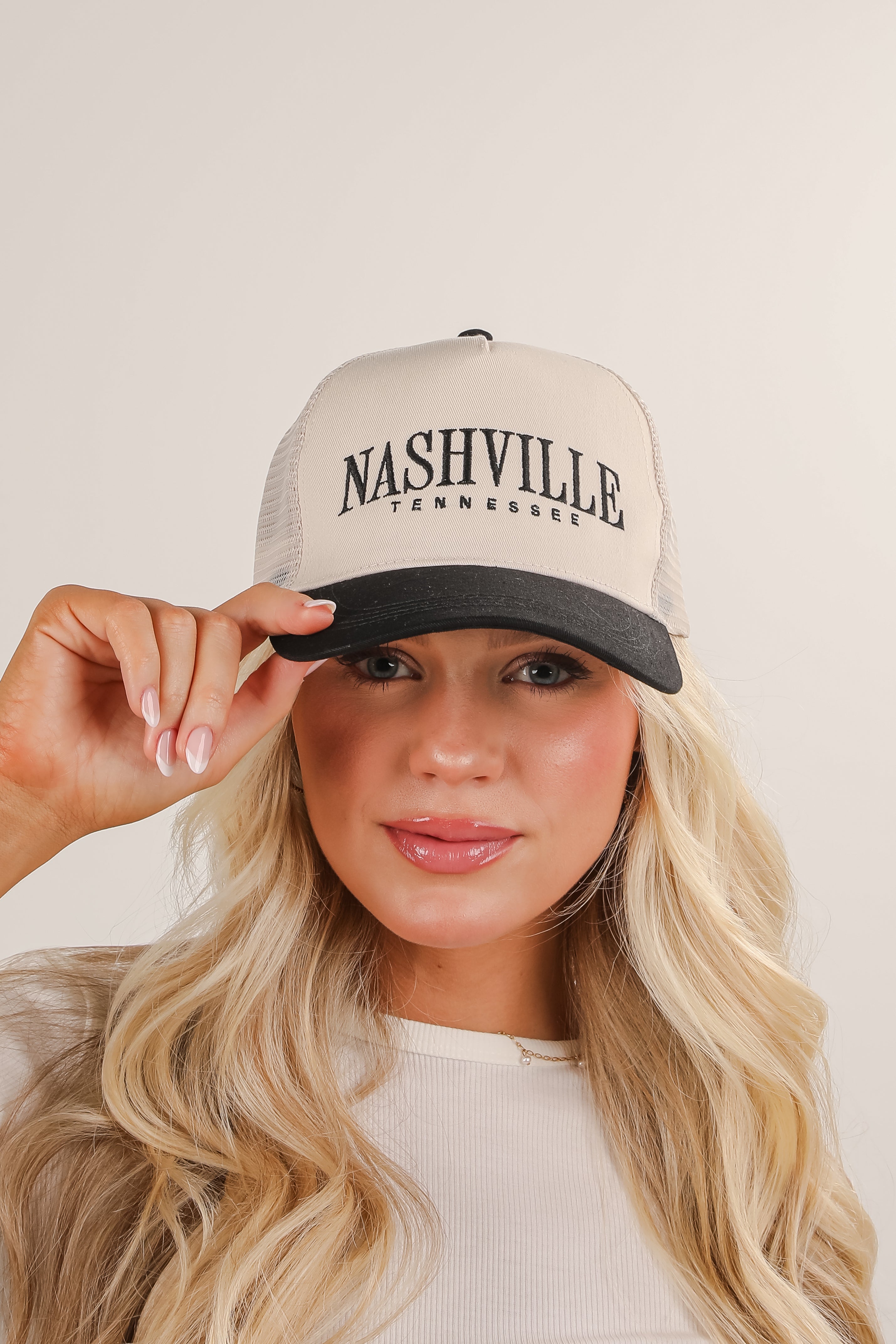 Black Nashville Tennessee Trucker Hat