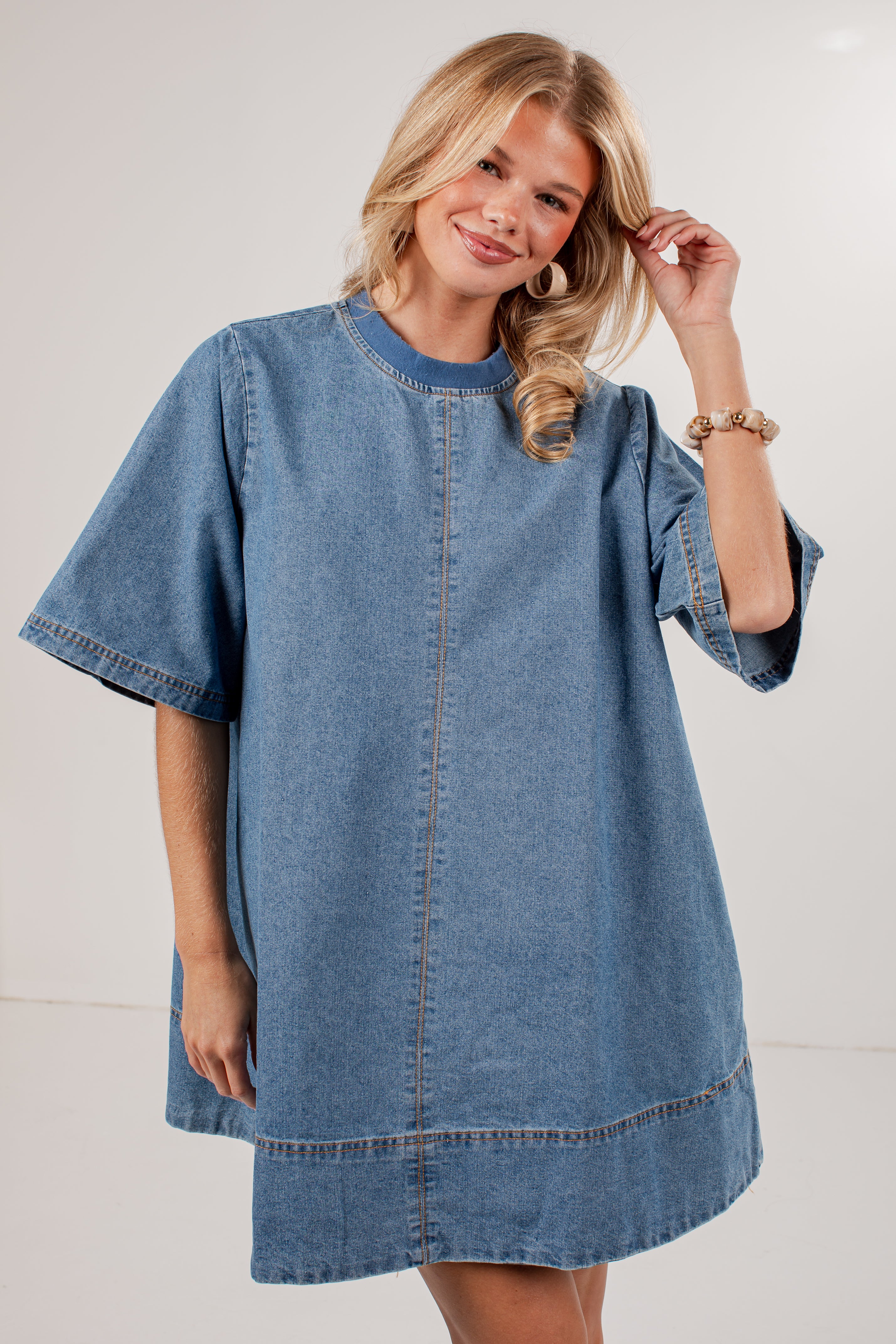plain denim dress Georgia Girl Mini COLOR:CABERNET Activity: Gym Short Pretty Day Dresses Sleeveless dress Complete with pleated detailing