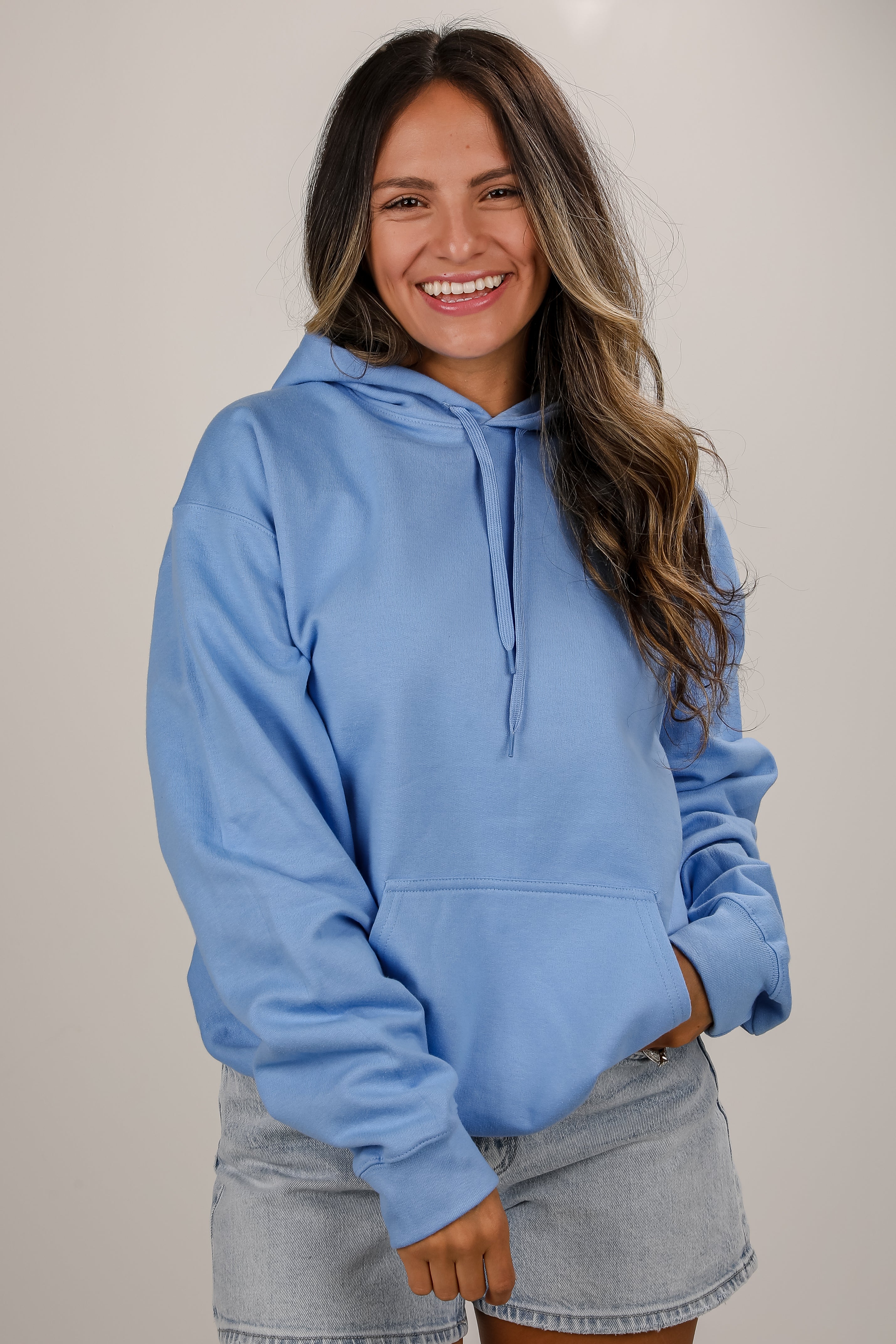 Light Blue Our World Needs Jesus Hoodie