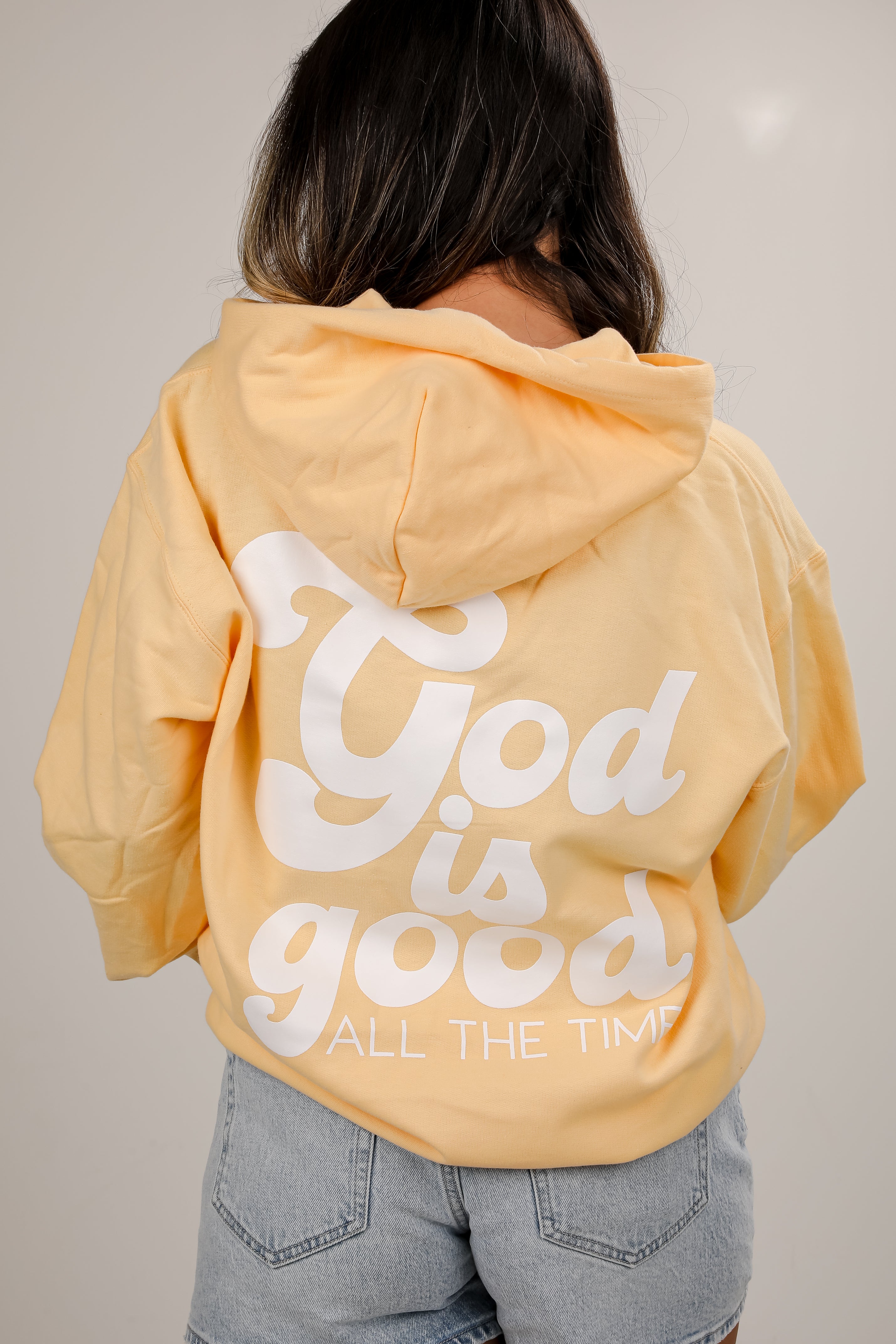 Yellow God Is Good All The Time Hoodie