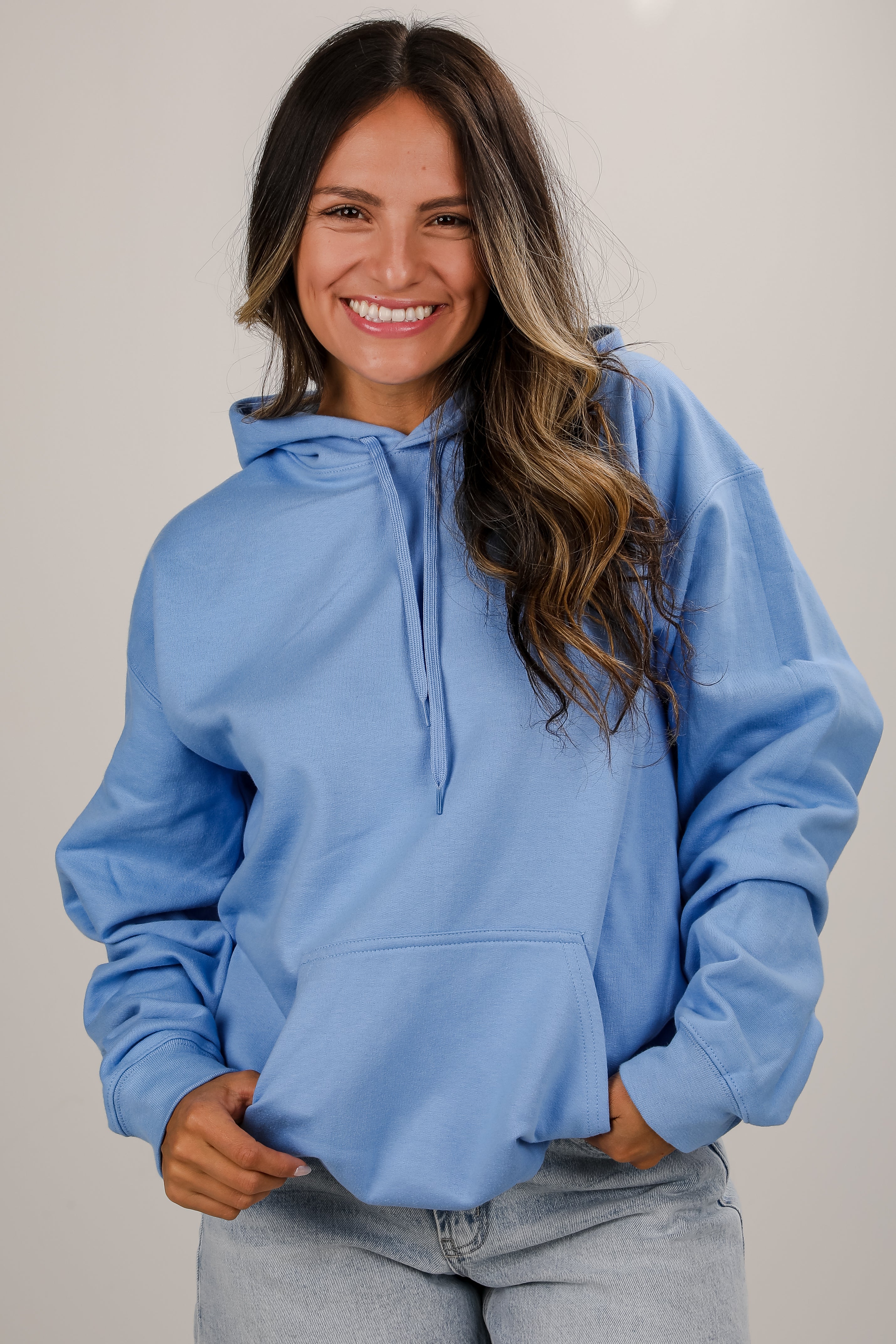 Light Blue Our World Needs Jesus Hoodie