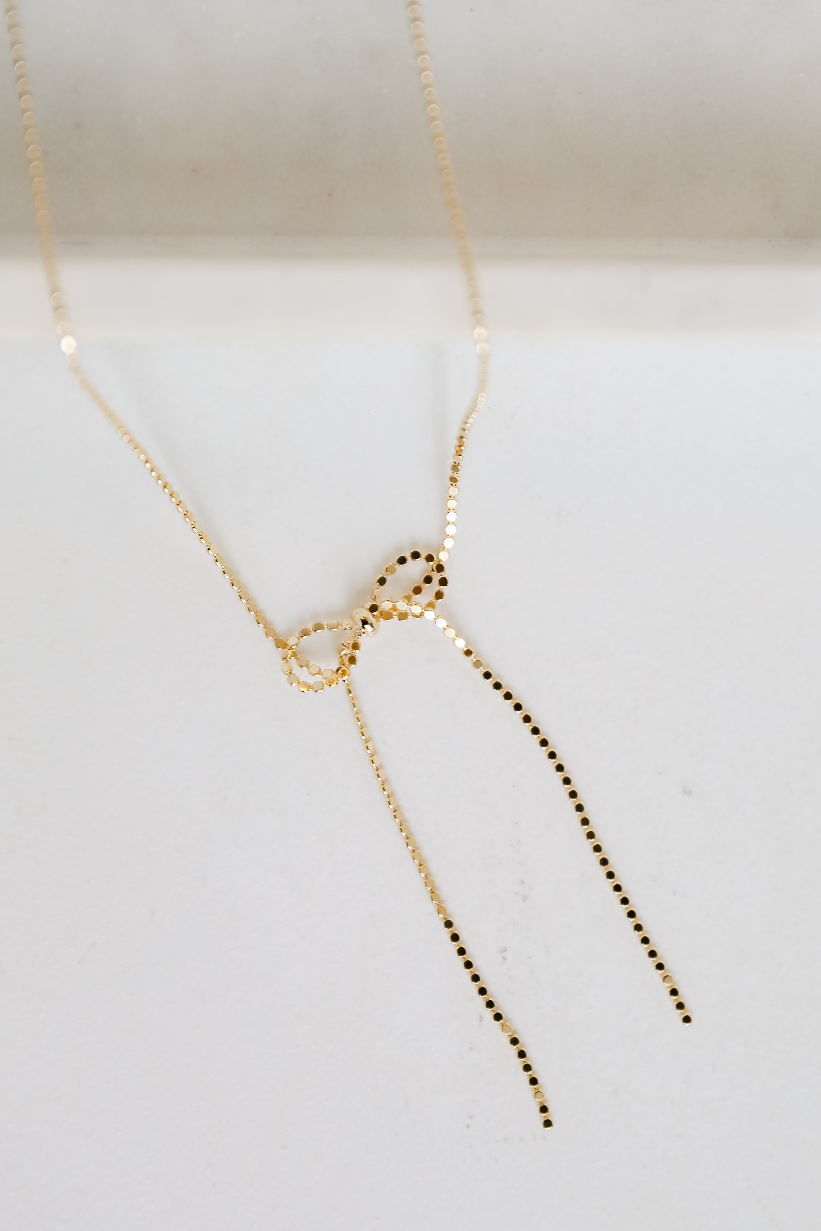 Penelope Gold Bow Chain Necklace