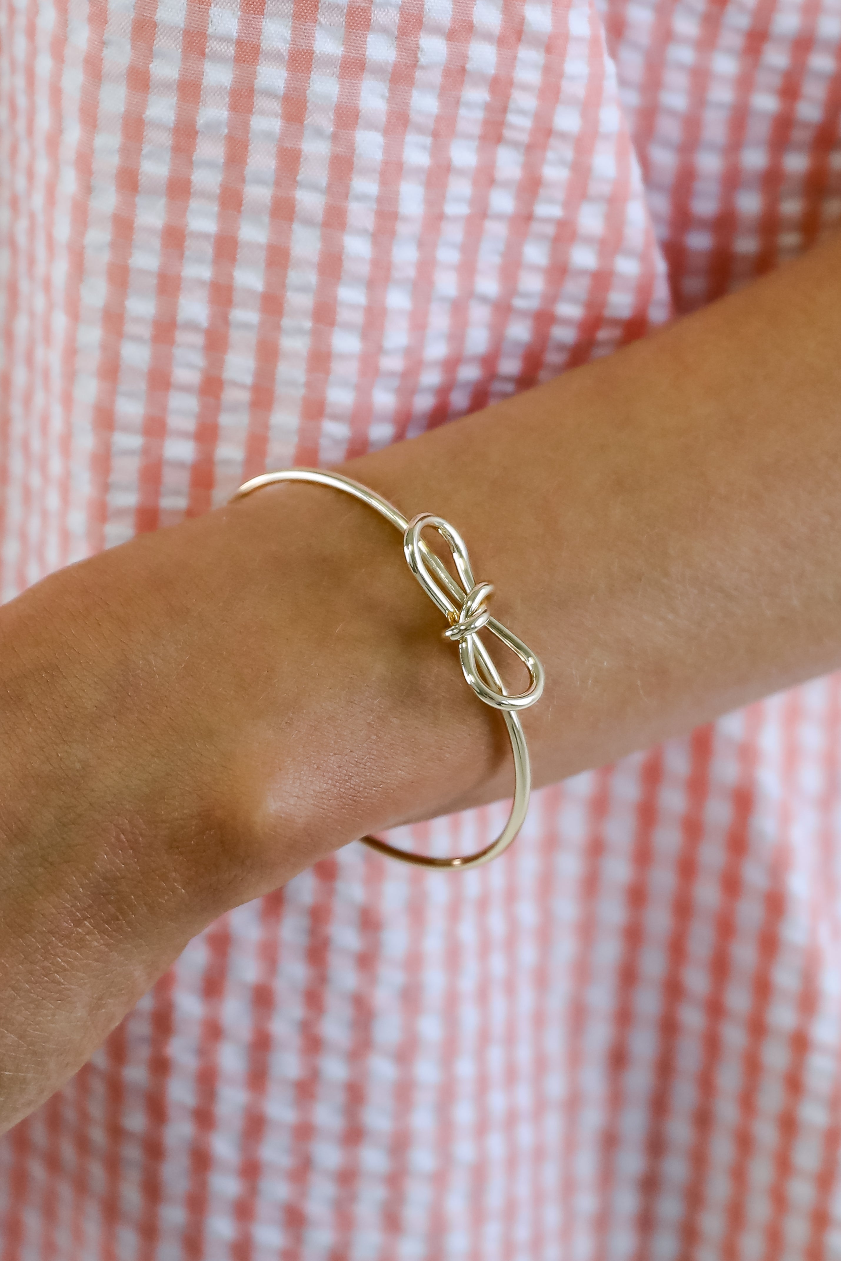 Kinsley Gold Bow Cuff Bracelet