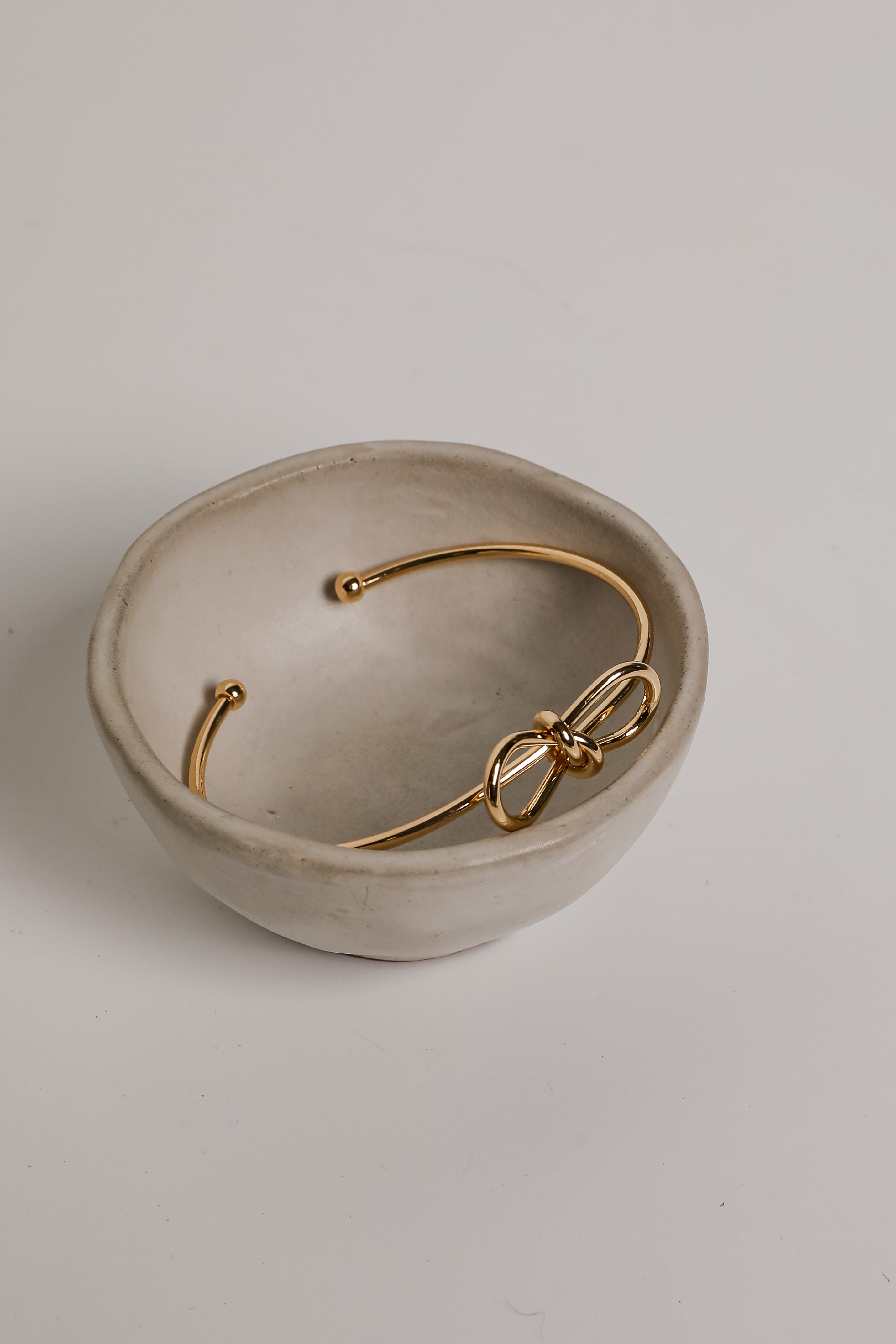 Kinsley Gold Bow Cuff Bracelet