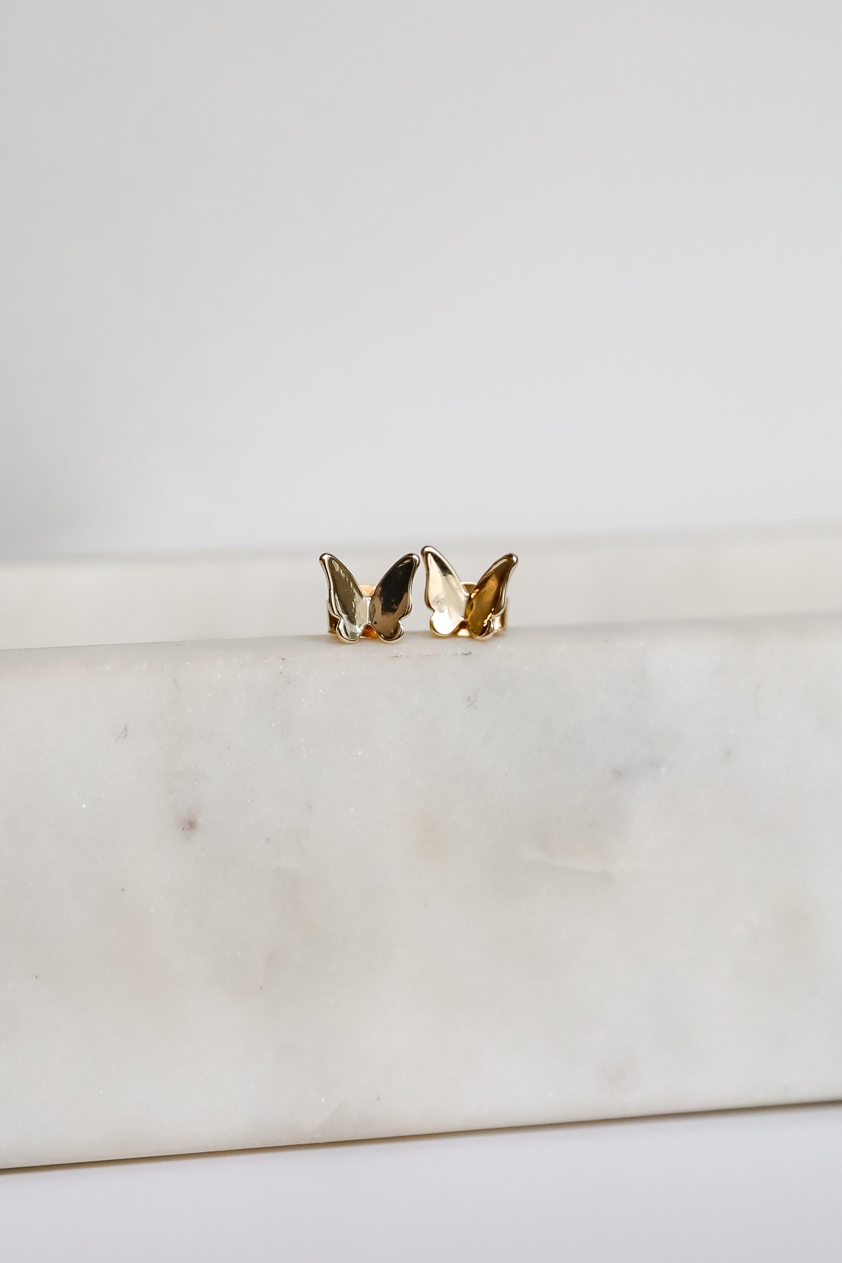 Phoebe Gold Butterfly Stud Earrings