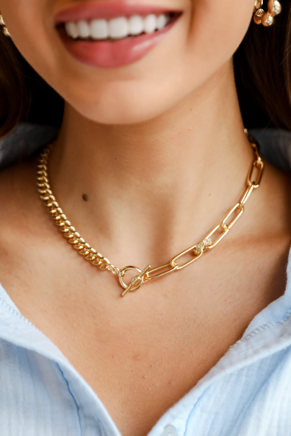 Logan Gold Chain Necklace
