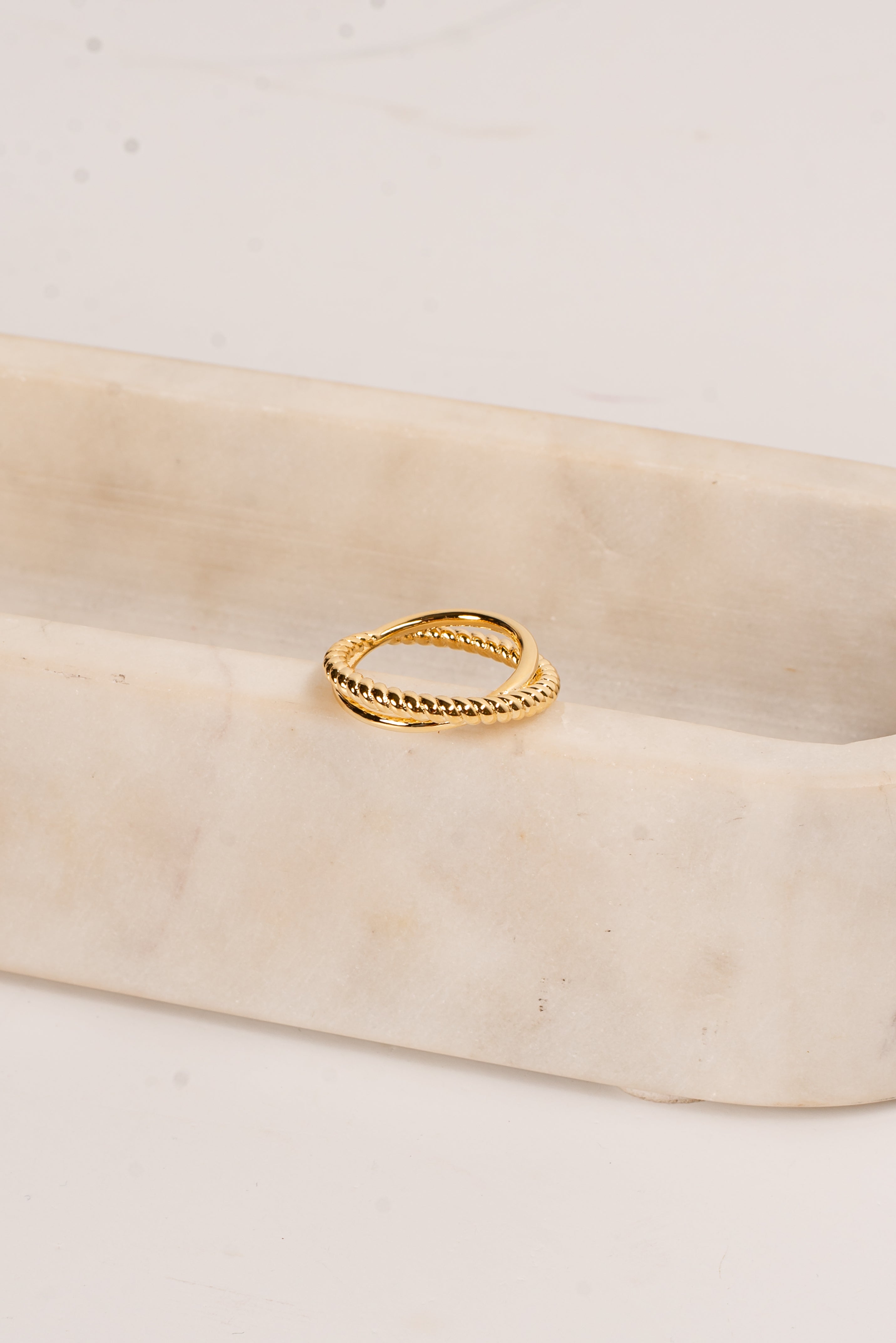 Nina Gold Double Ring