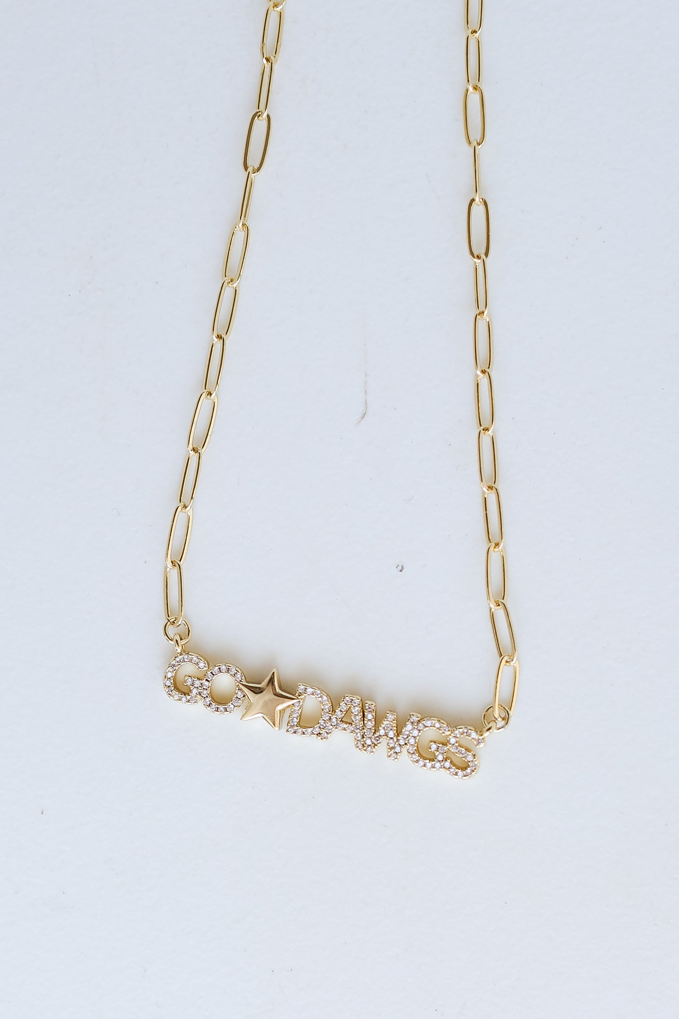 Gold Go Dawgs Necklace