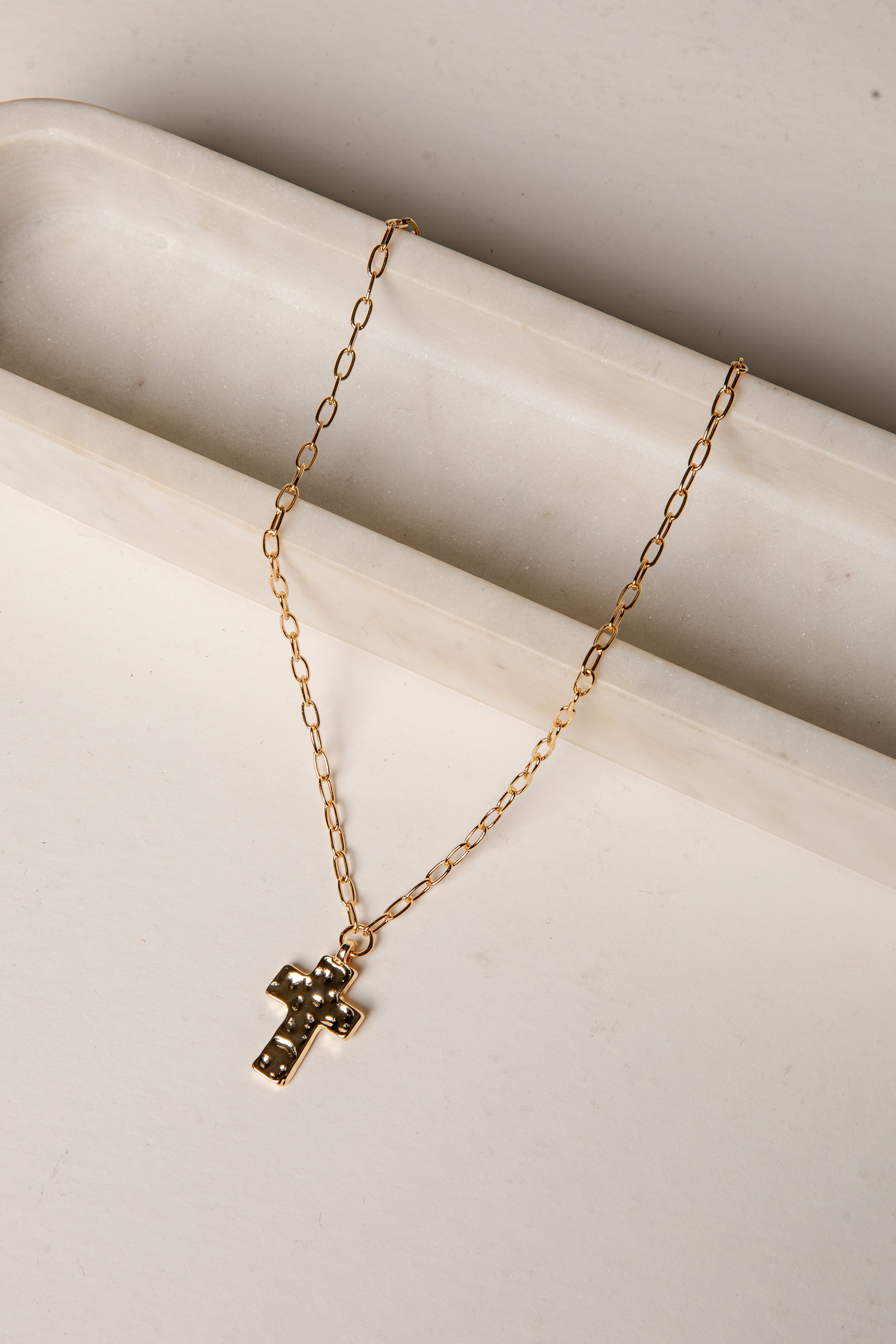 Bree Cross Charm Necklace | Women