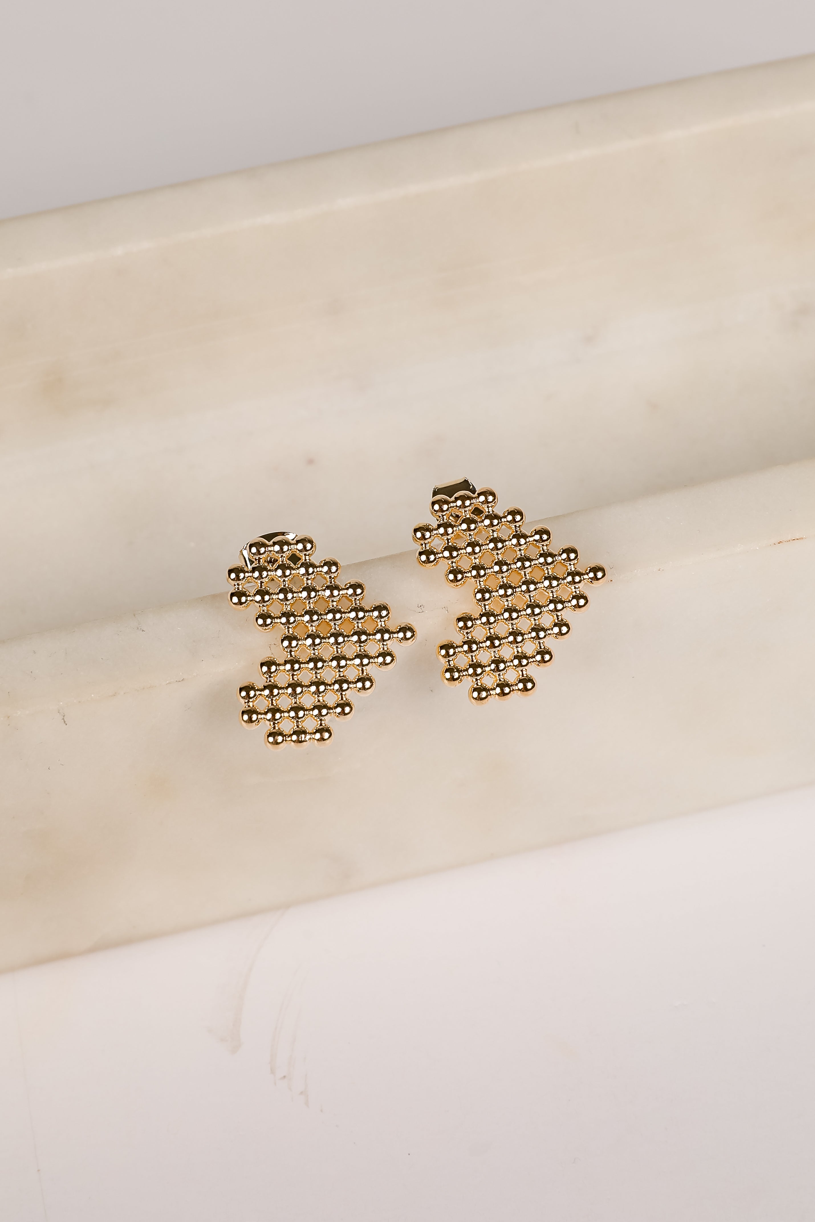 Morgan Gold Heart Earrings