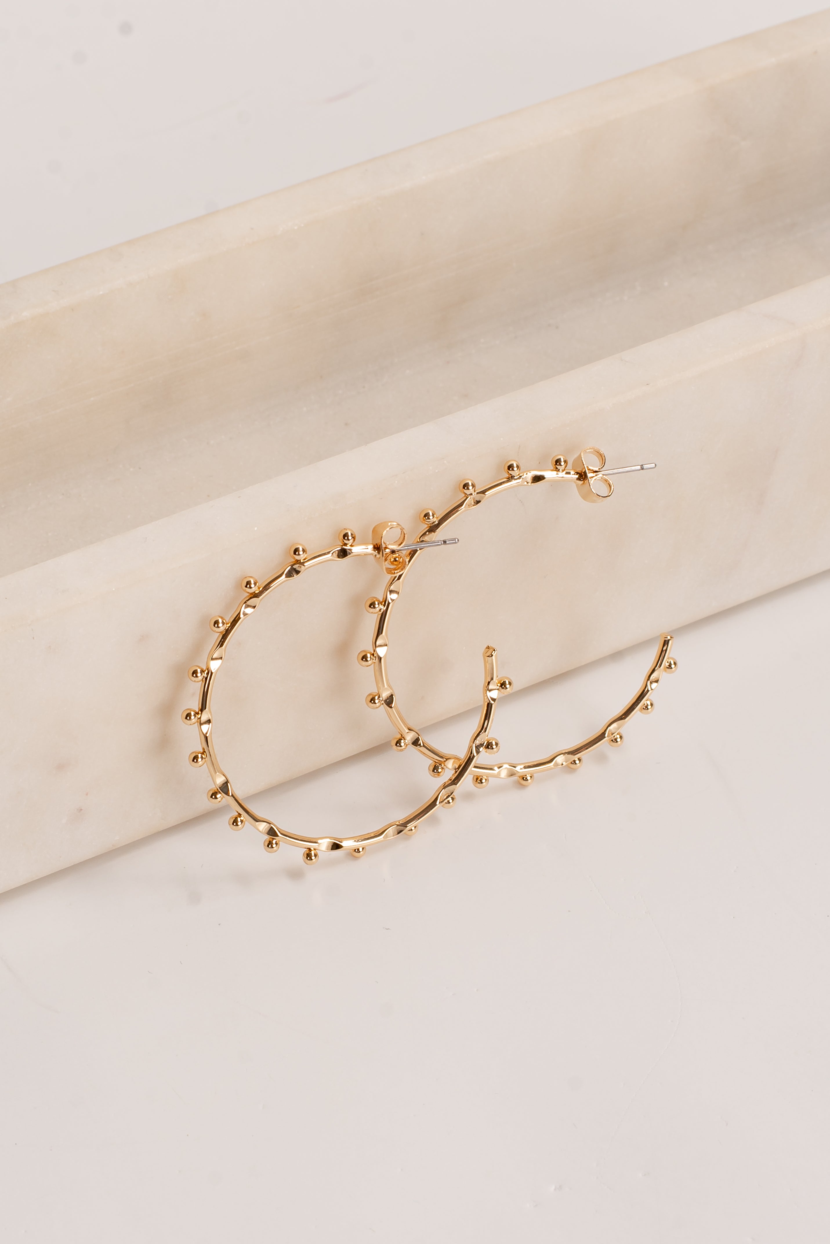 Alisha Gold Hoop Earrings