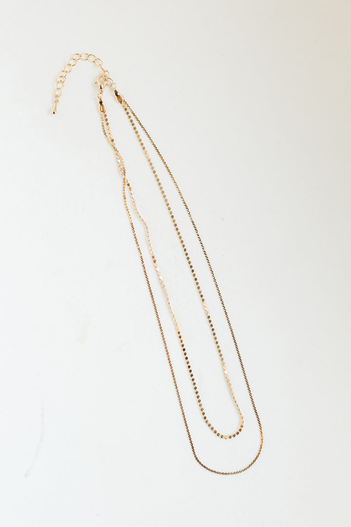 Zoey Gold Layered Chain Necklace