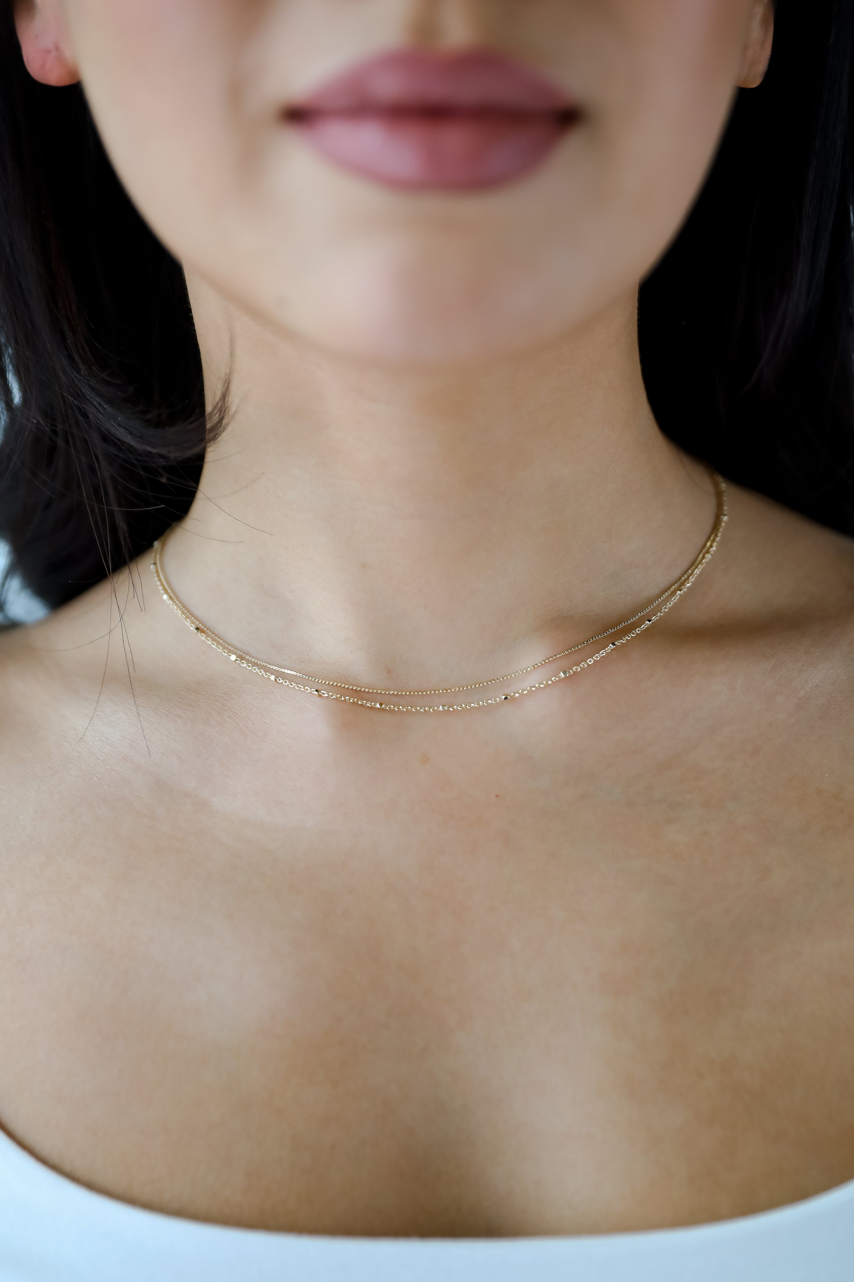 Nova Gold Layered Chain Necklace