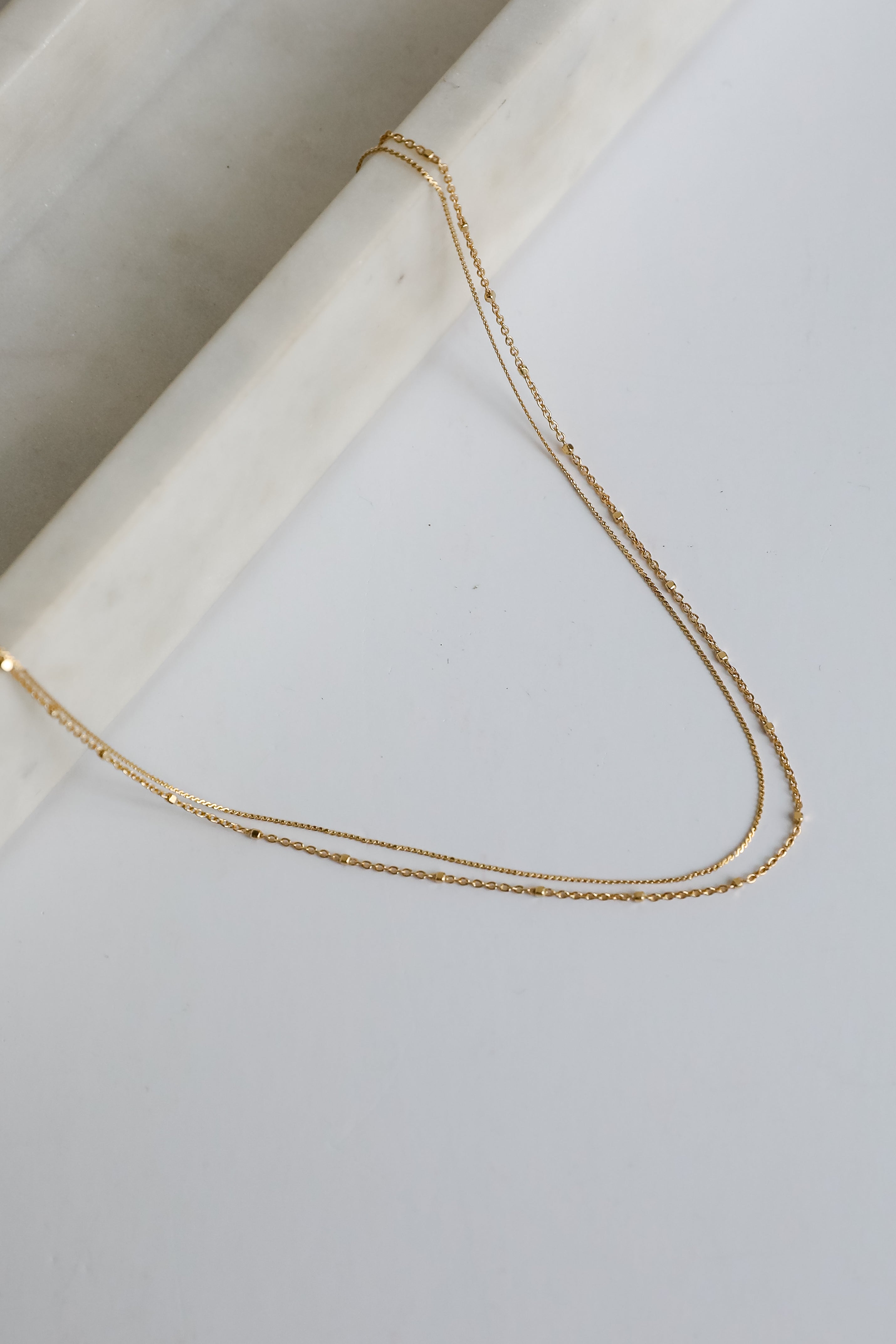 Nova Gold Layered Chain Necklace