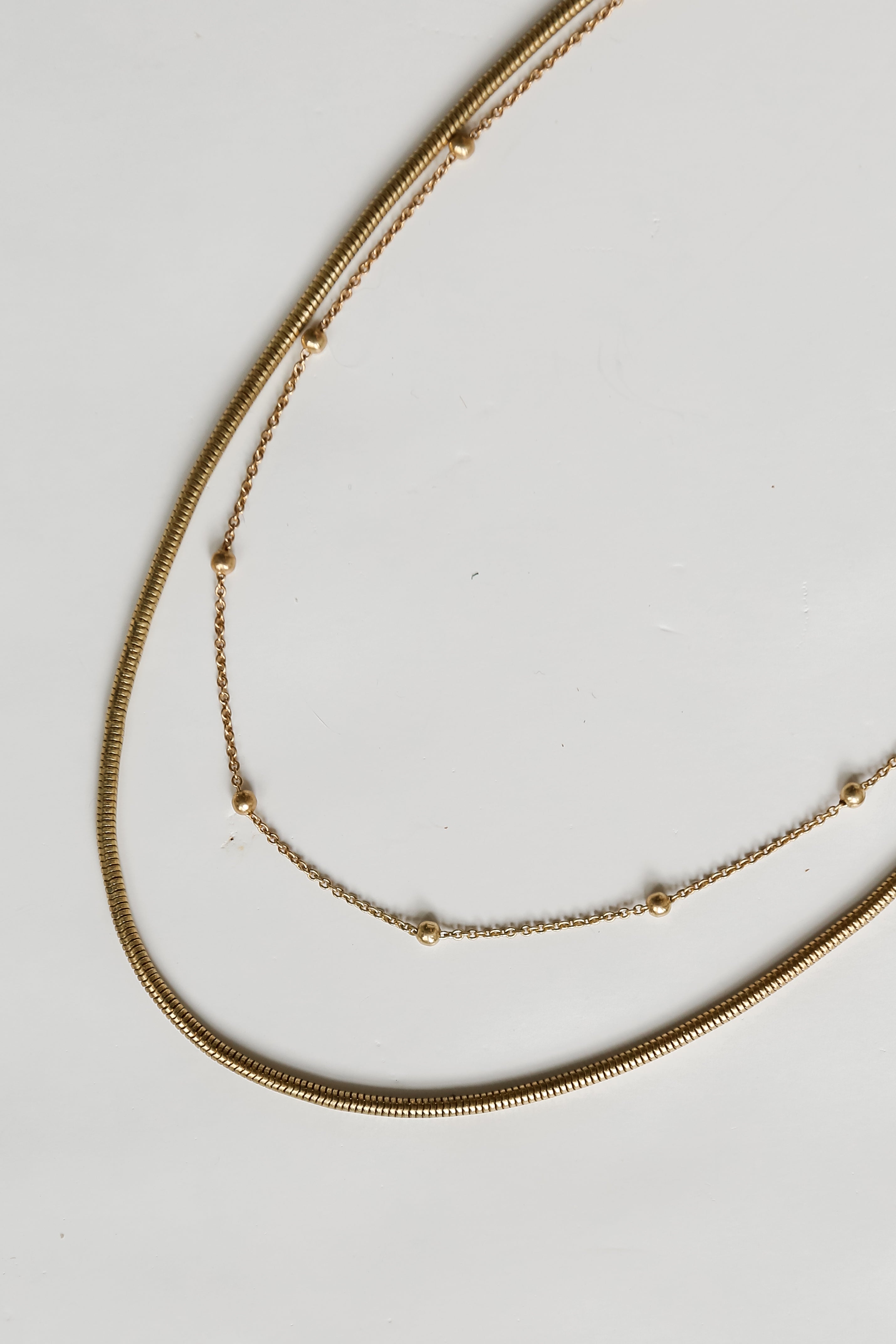 Dainty Gold Layered Chain Necklace Trendy Necklaces Dress Up