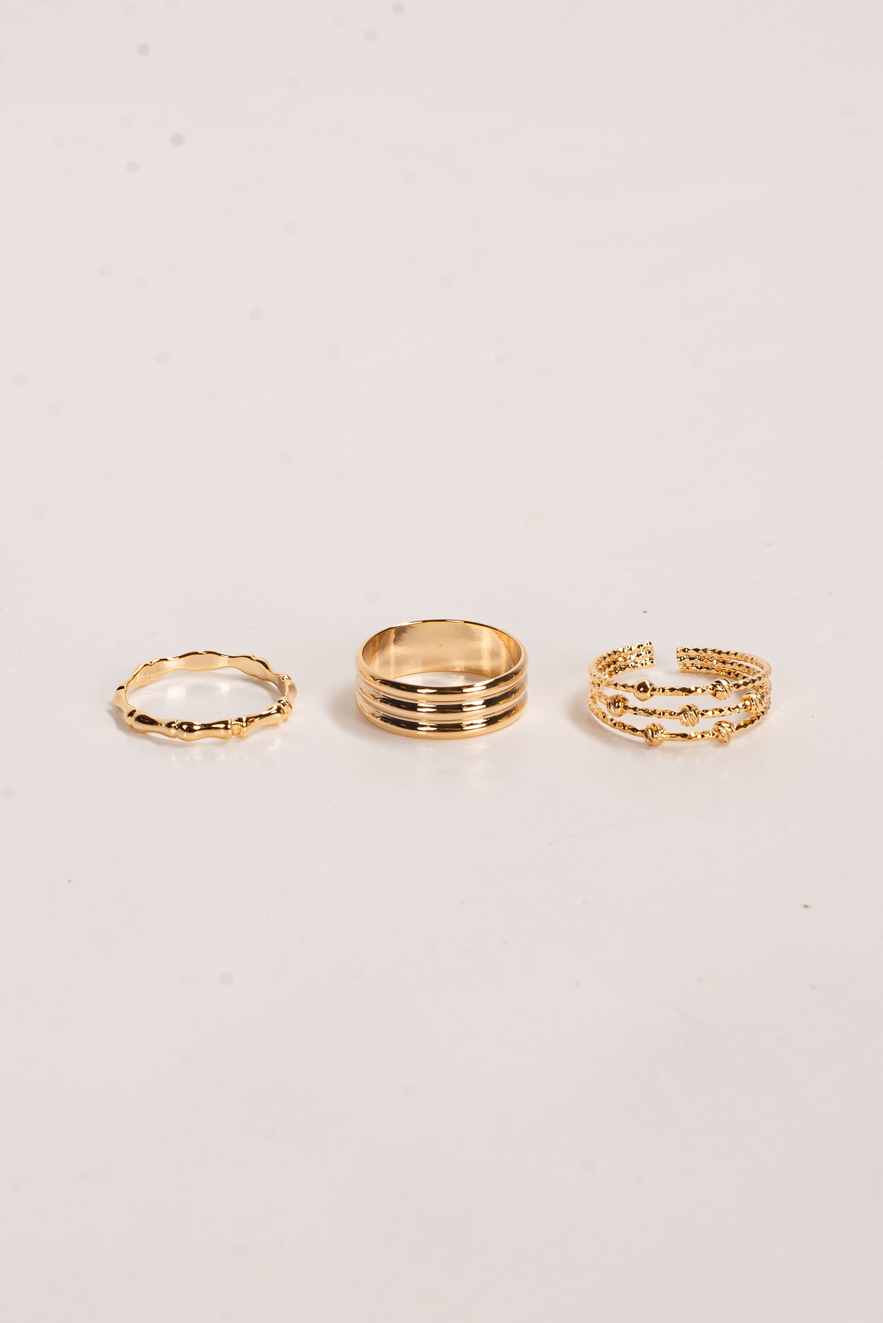 Nicole Gold Ring Set