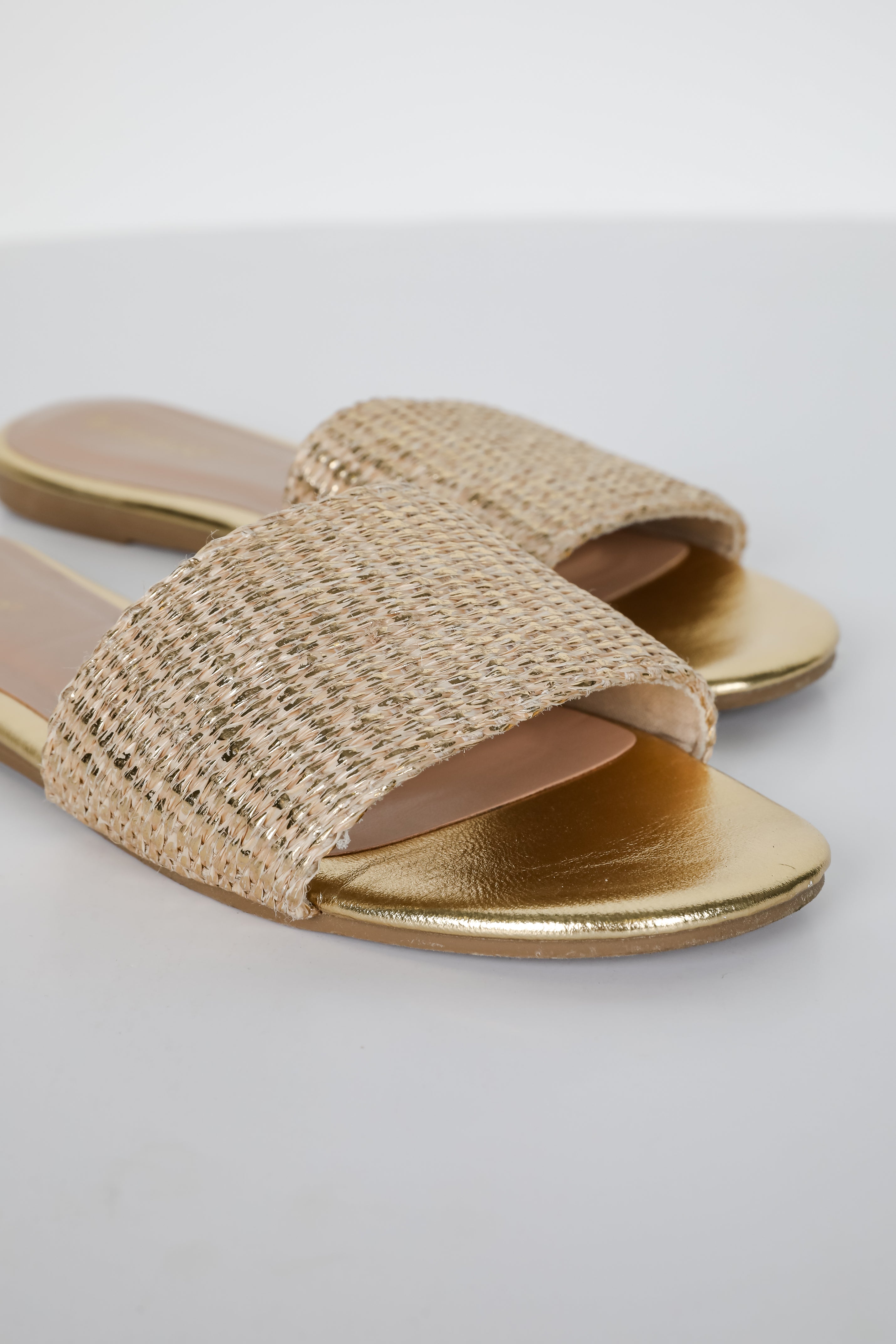 Try To Keep Up Slide Sandals