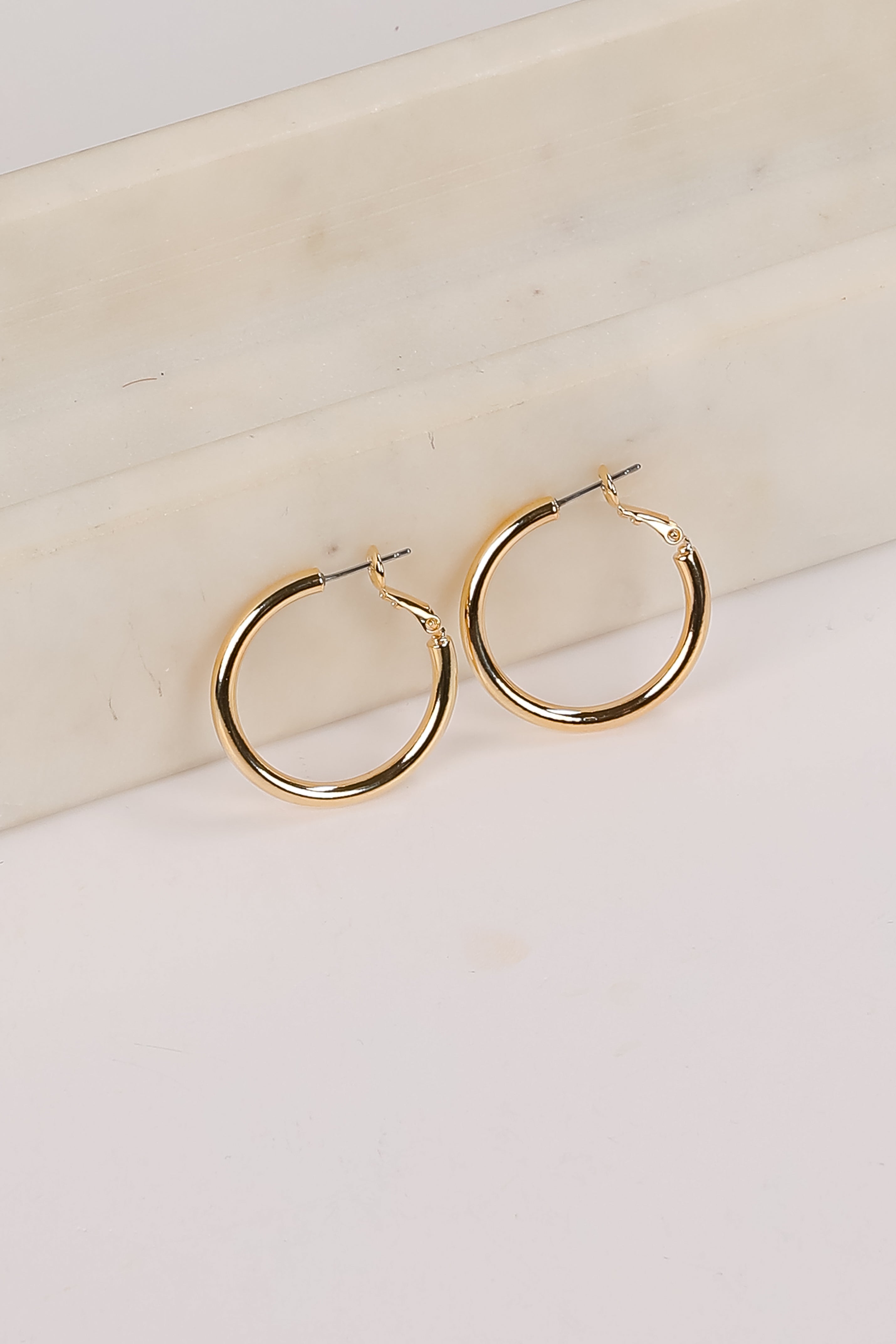 Rachel Gold Hoop Earrings