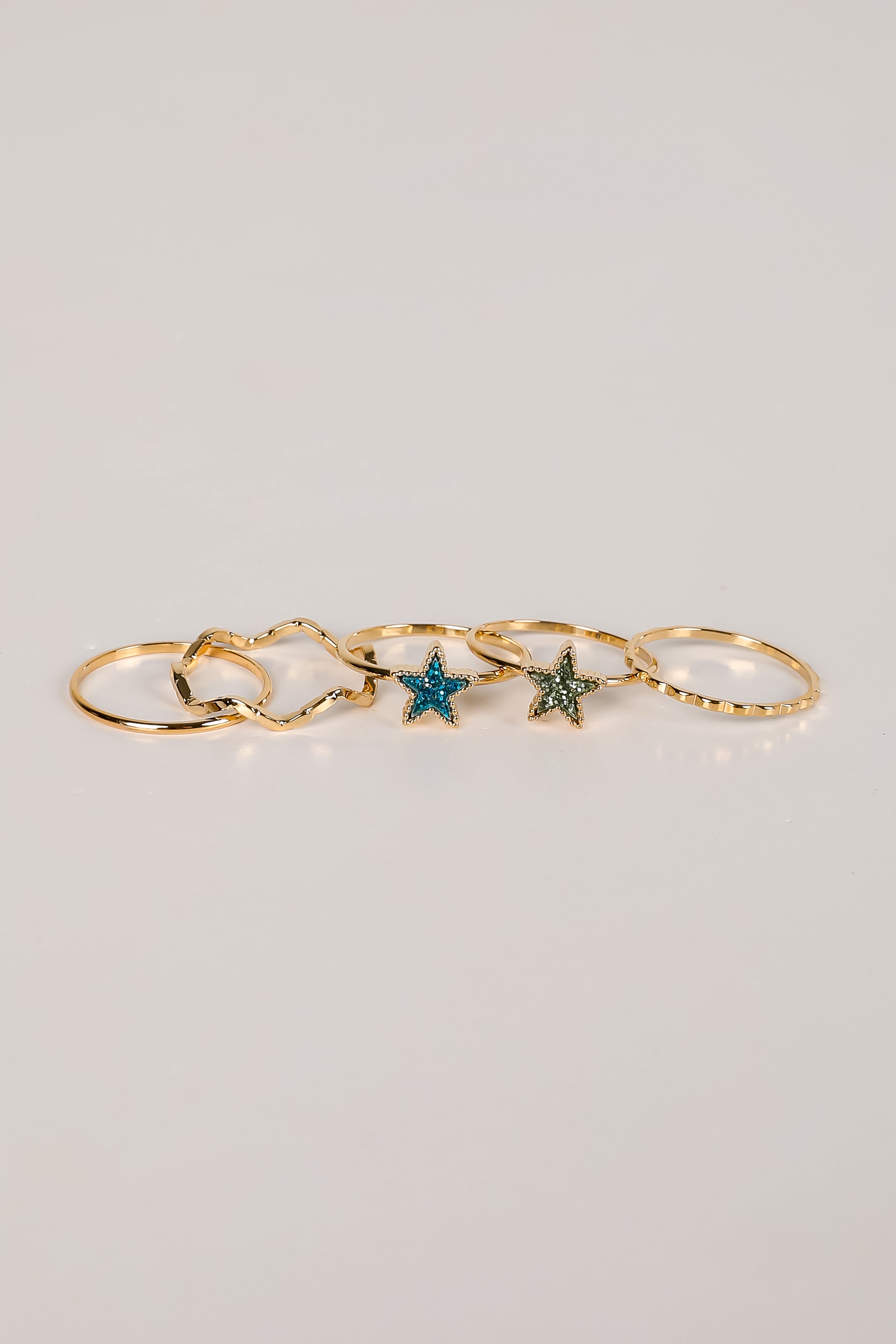Erin Gold Star Ring Set