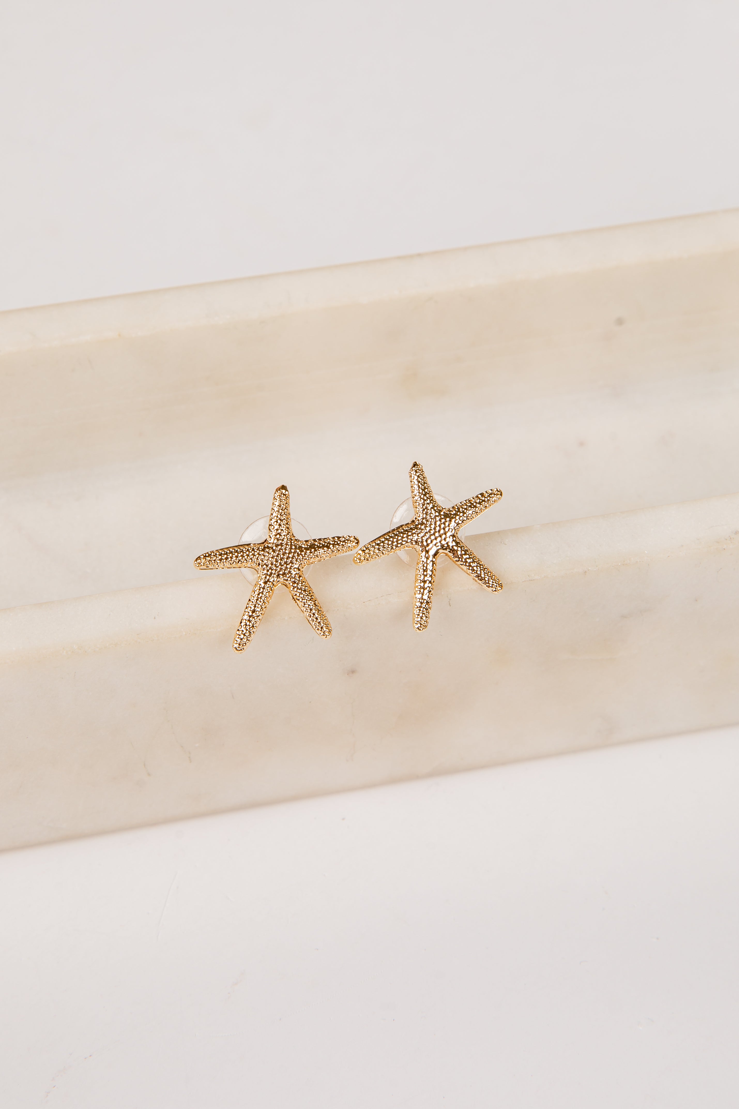 Maisie Starfish Gold Stud Earrings