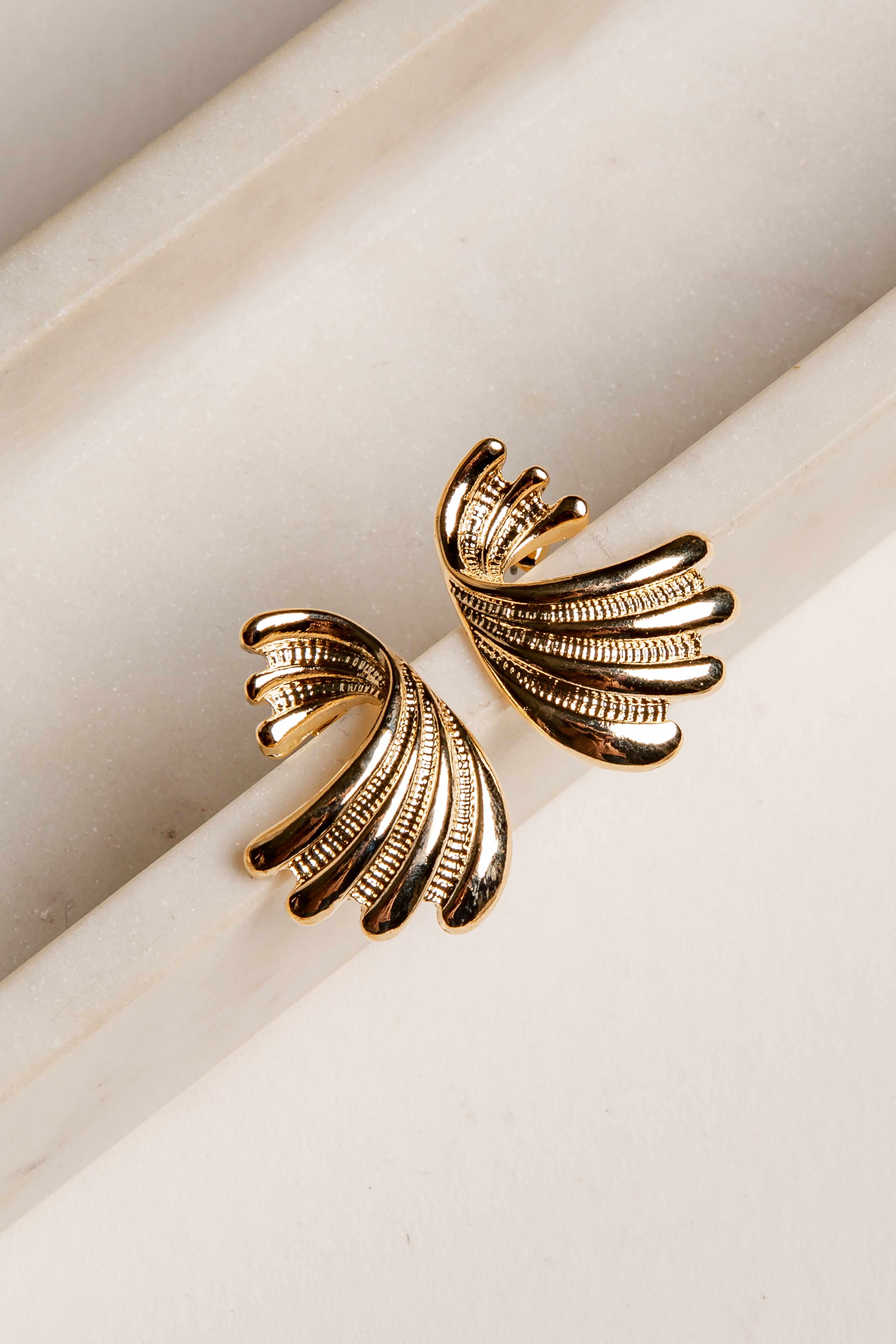 Cute Gold Statement Stud Earrings | Statement Earrings