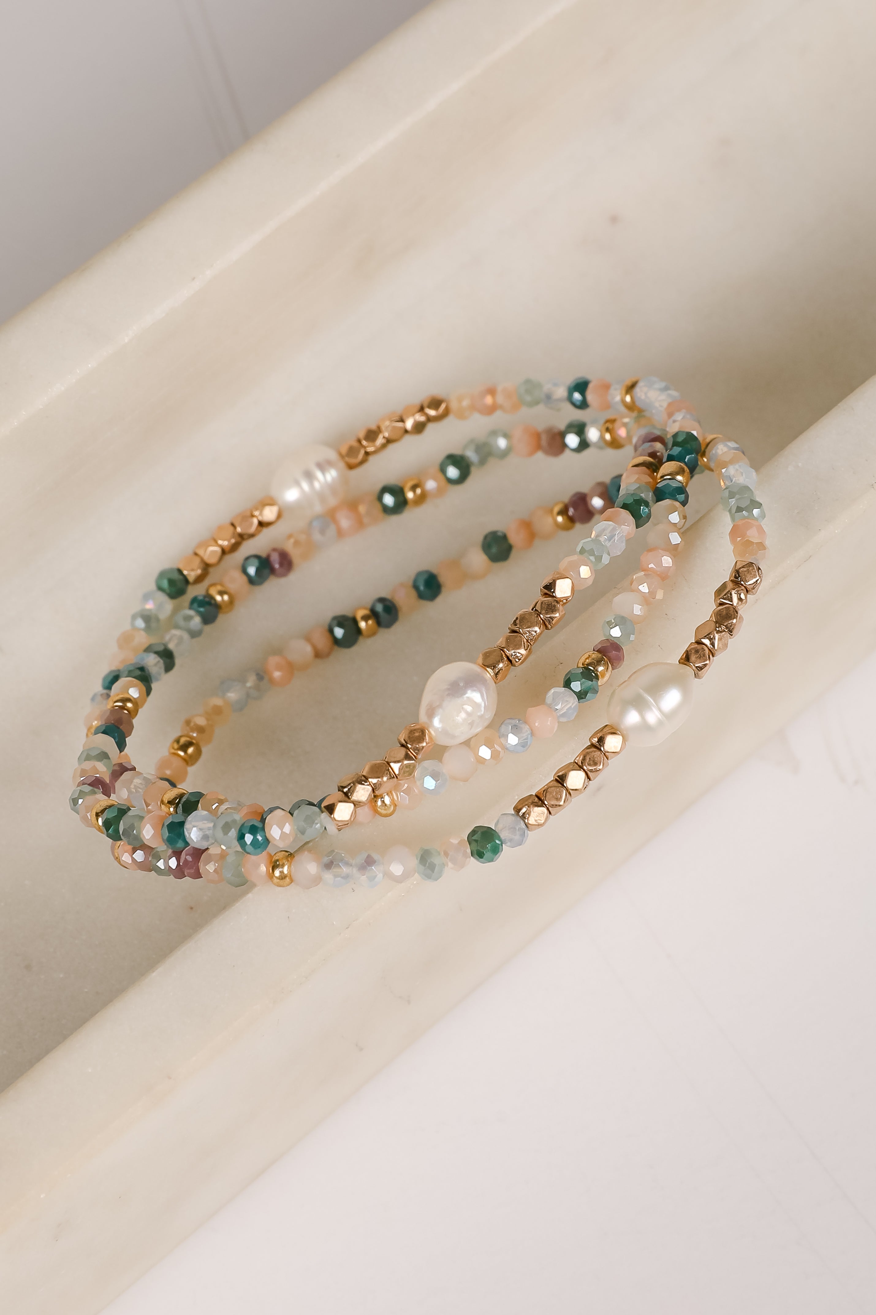Jane Green Beaded Bracelet Set