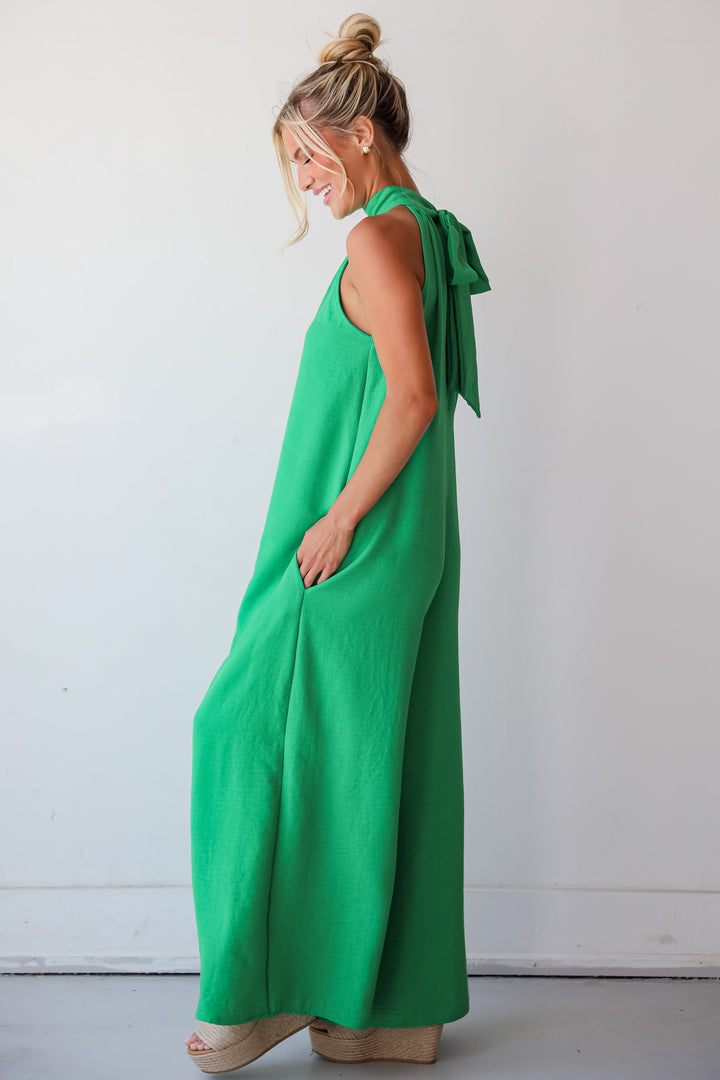 trendy Green Jumpsuit
