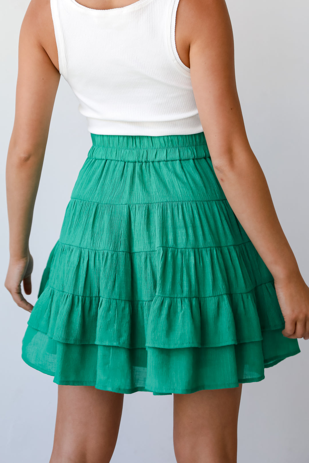 flowy mini skirt
