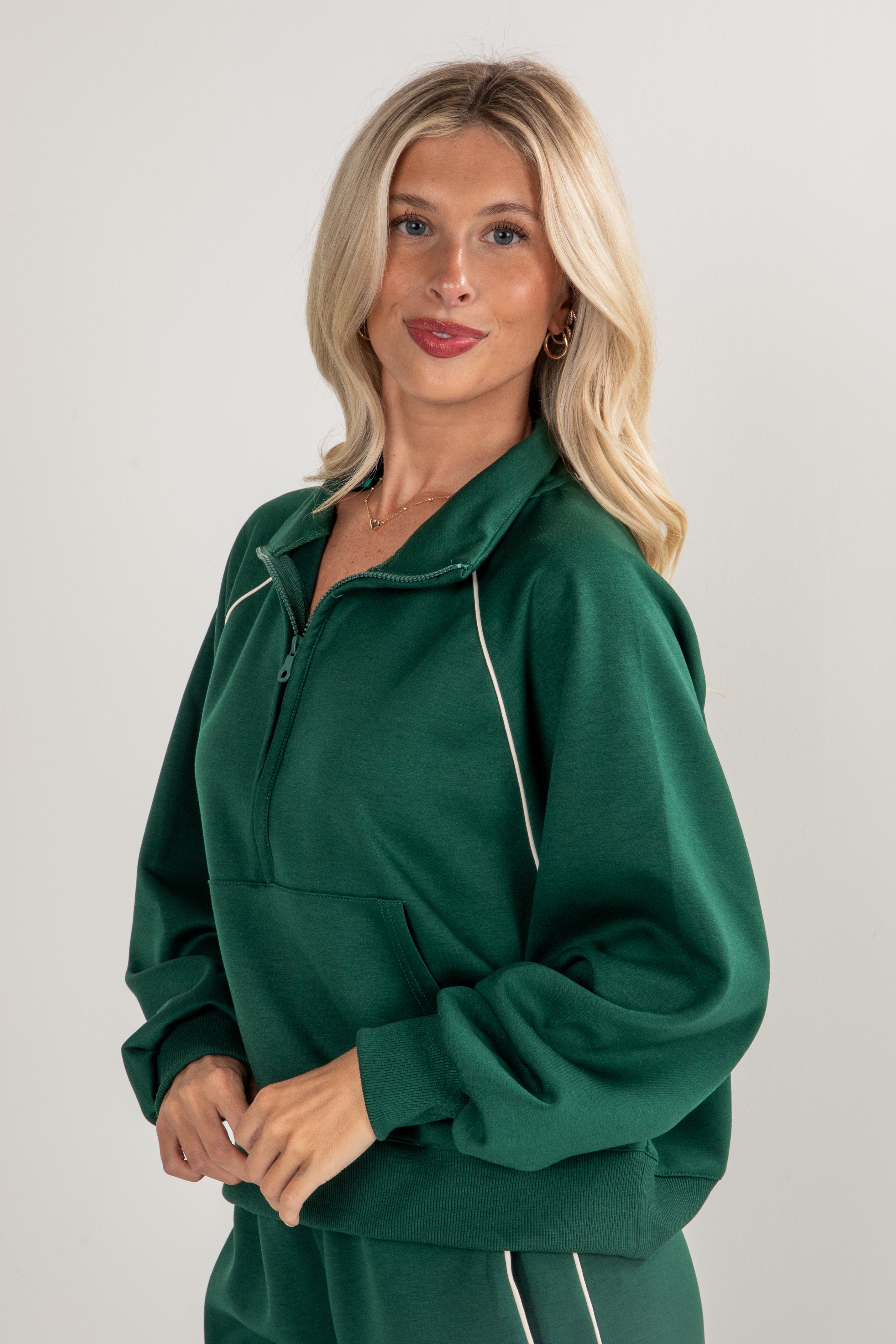 green track suit