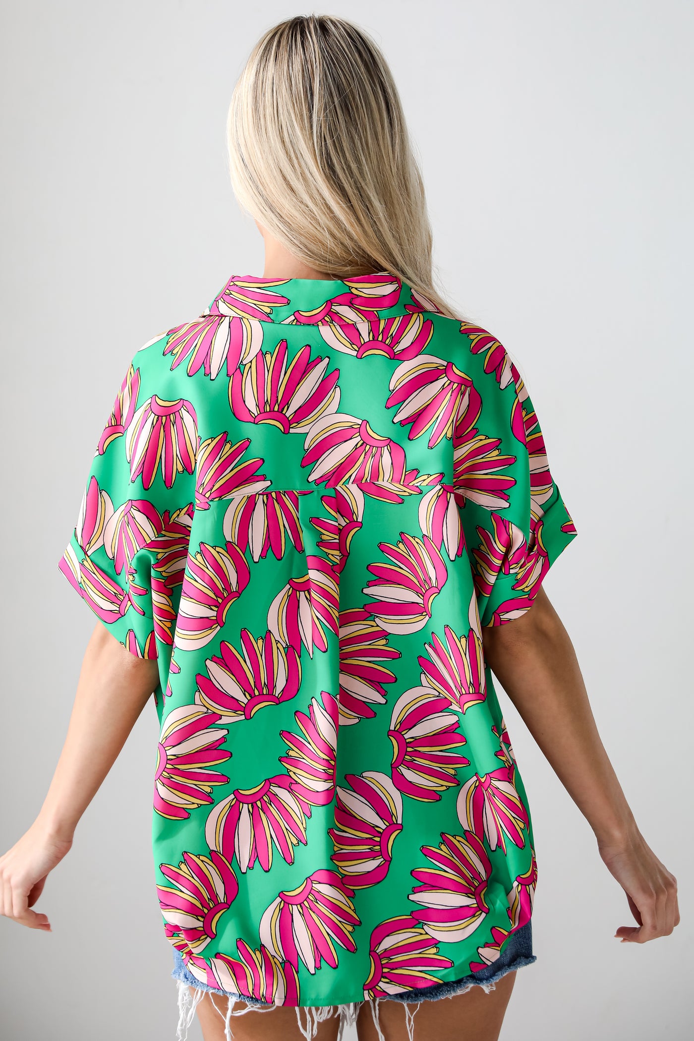 Tropical Green Blouse for women