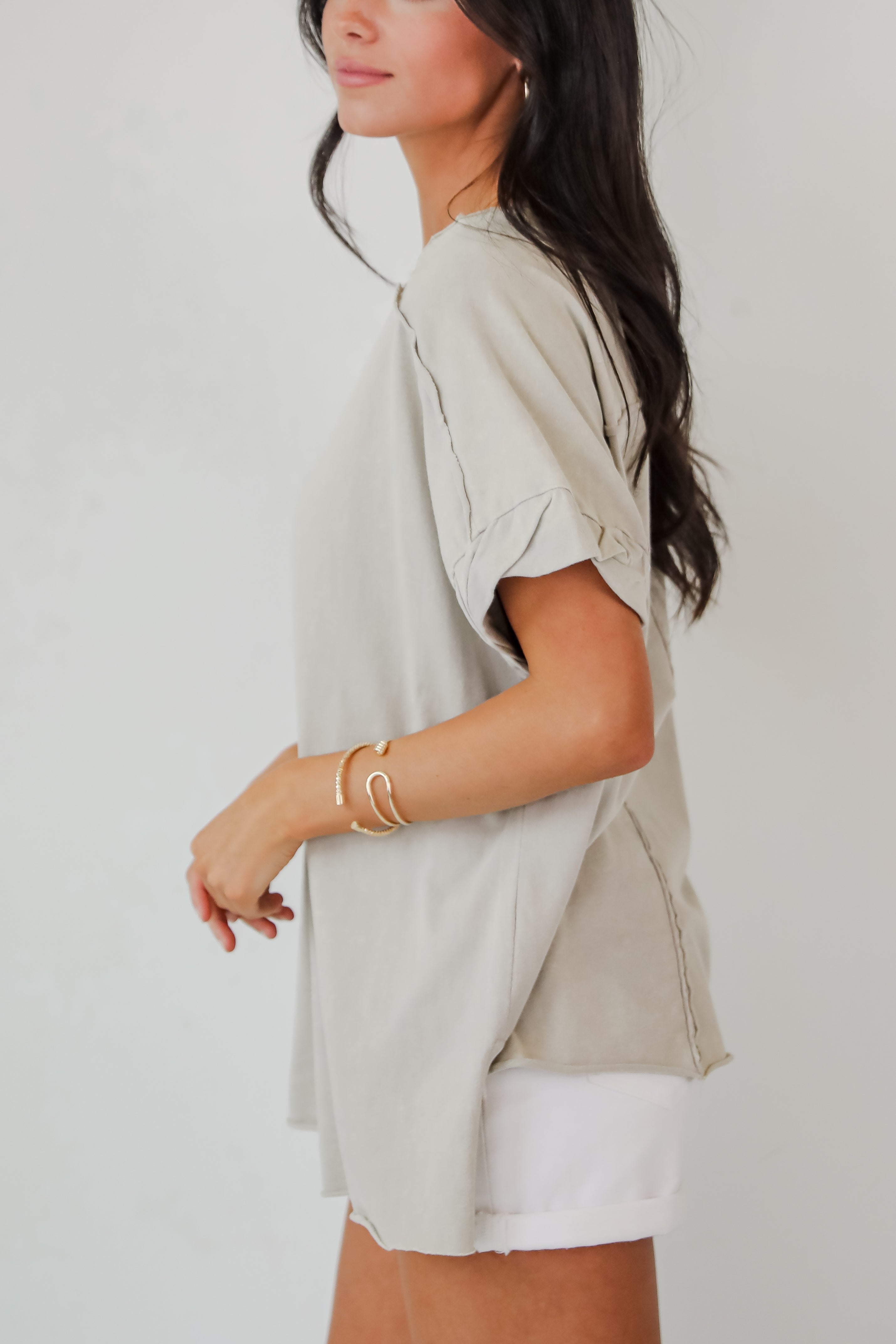 Marley Everyday Grey Oversized Tee