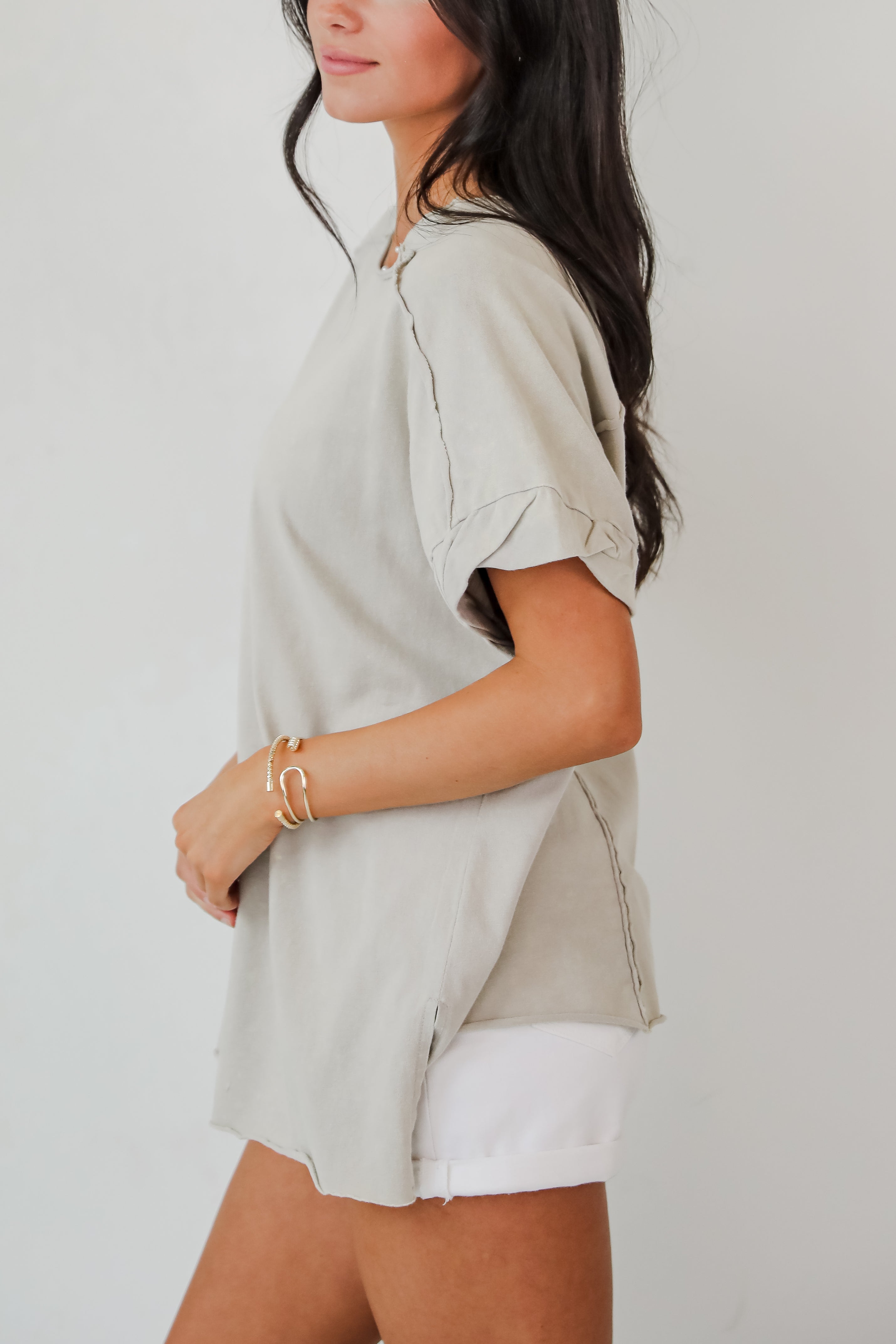 Marley Everyday Grey Oversized Tee