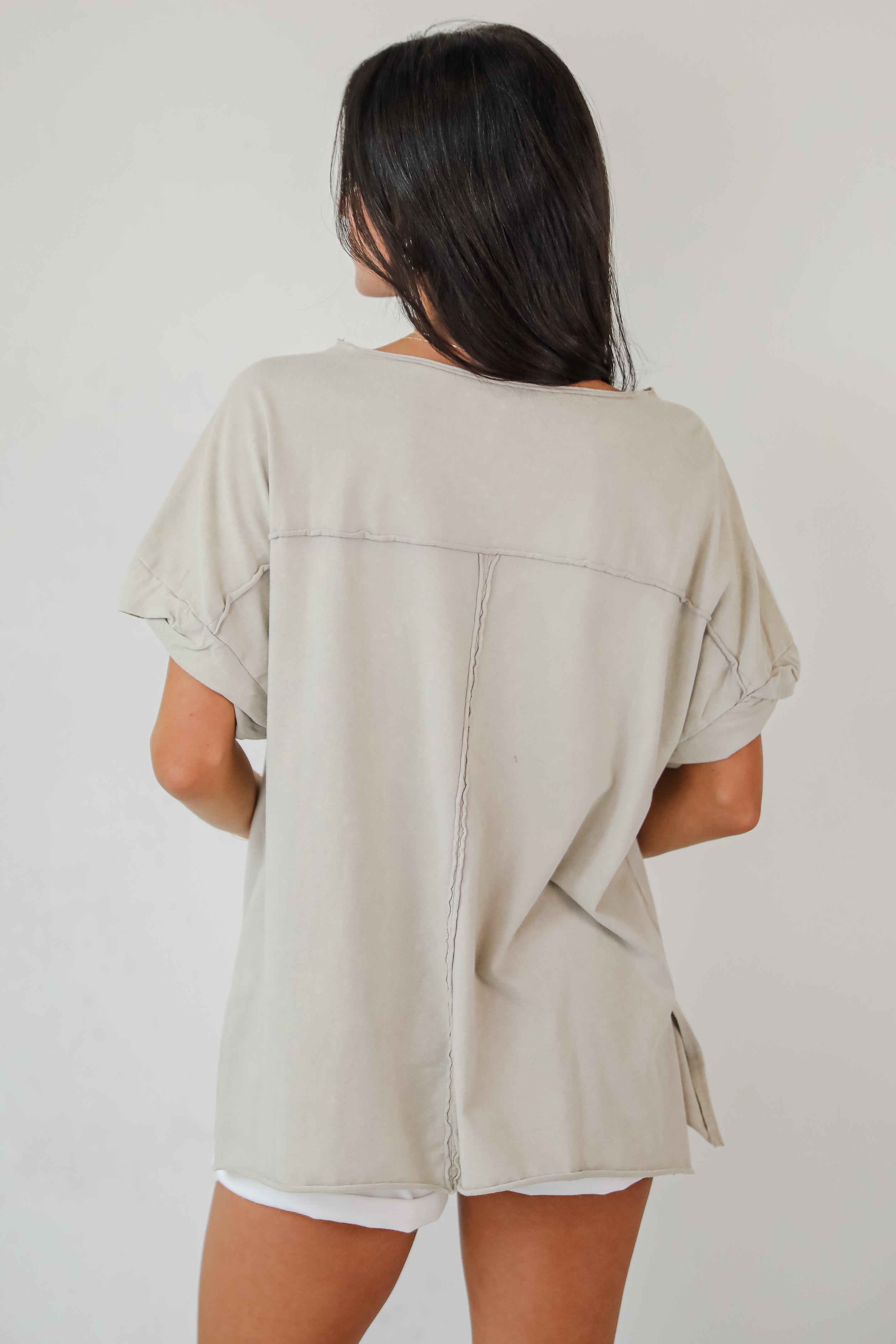 Marley Everyday Grey Oversized Tee