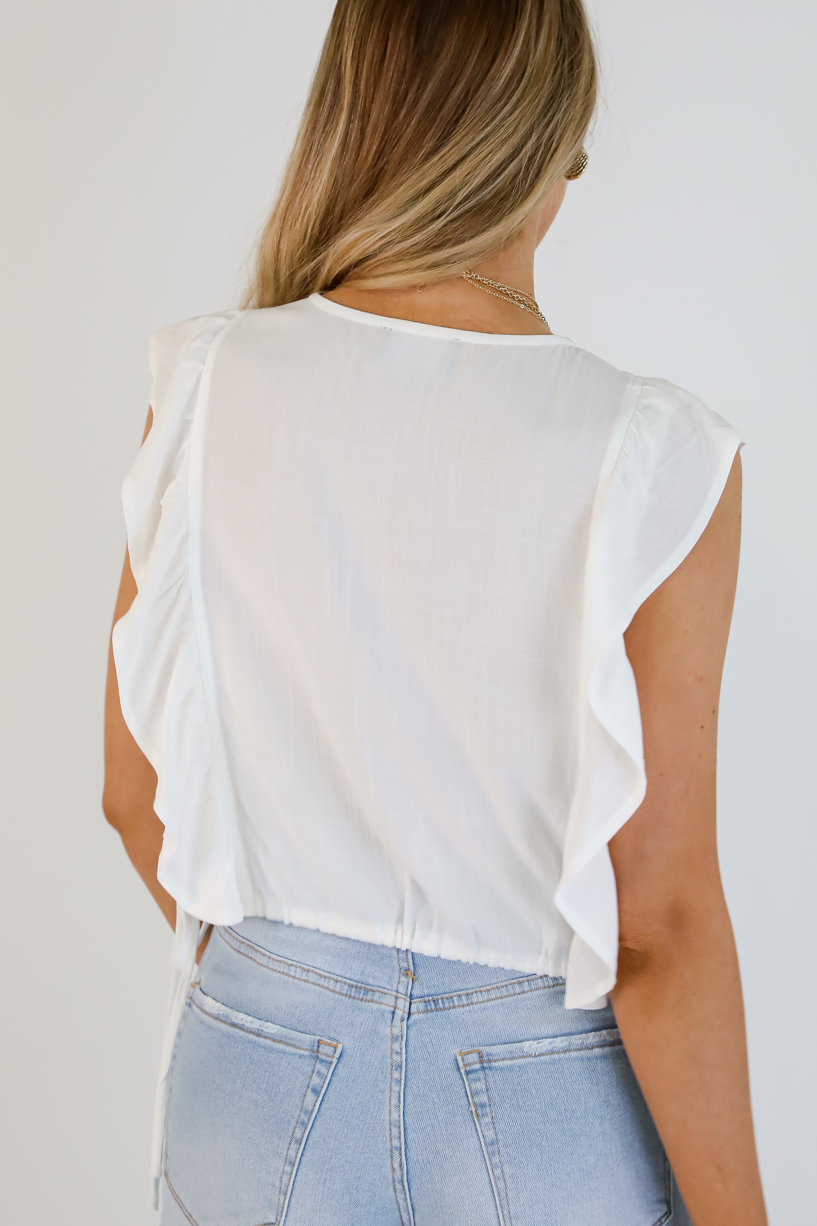 Sweetest Behavior Surplice Blouse