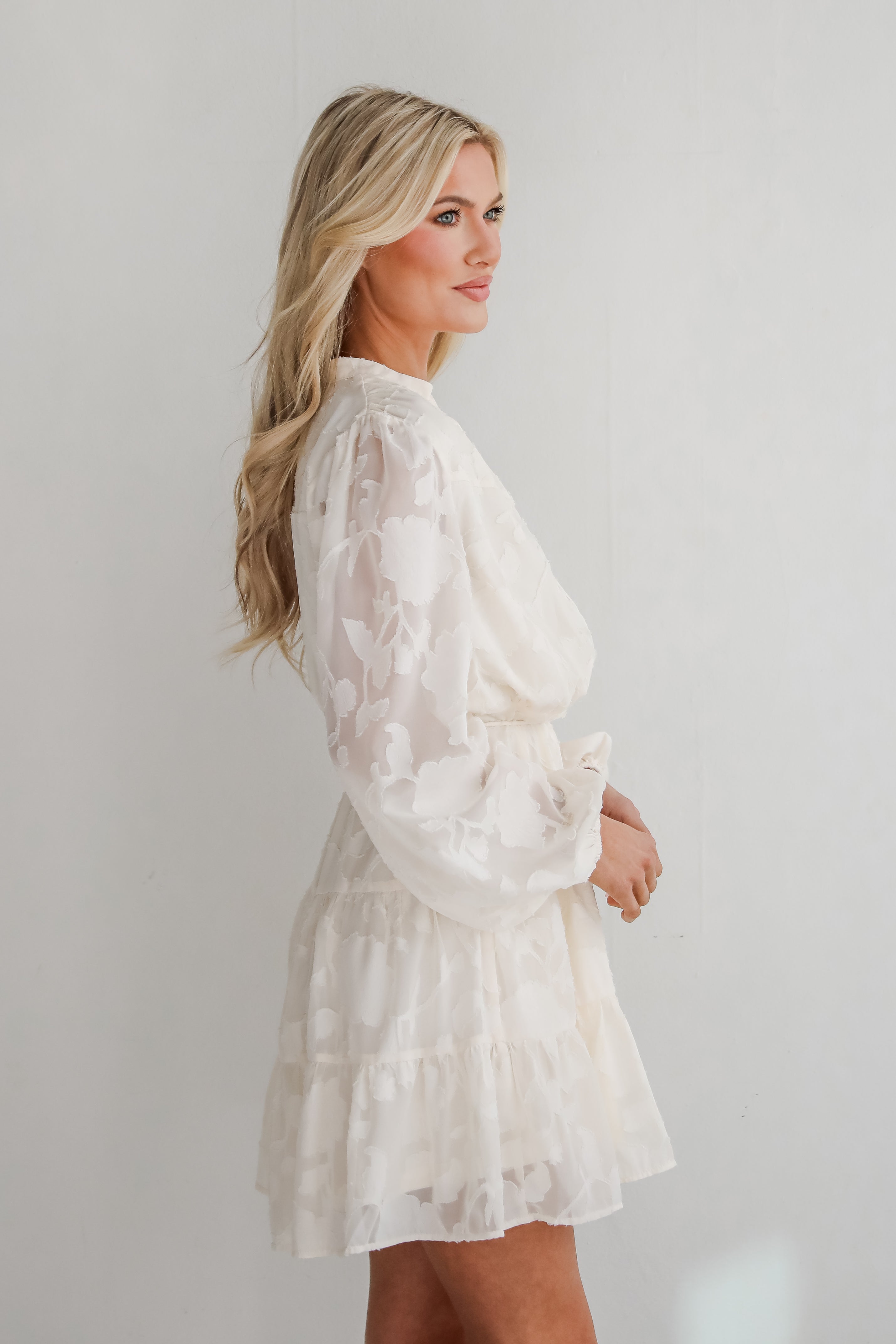 Beauty Icon Floral Tiered Mini Dress