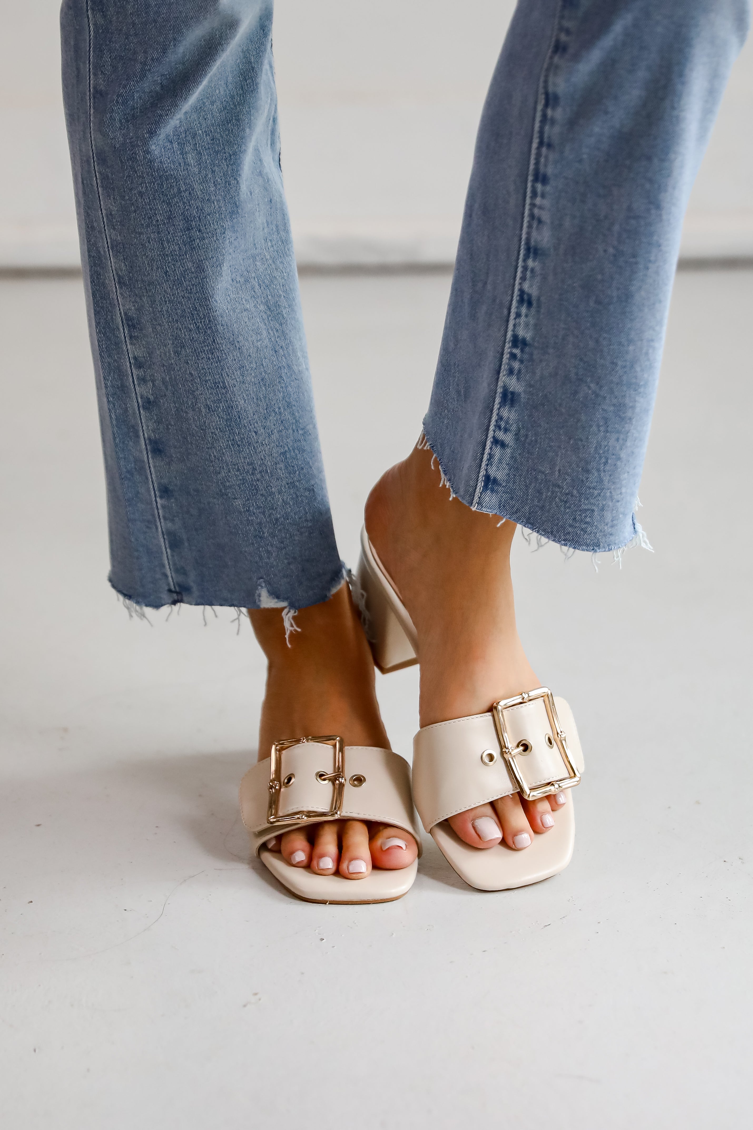 Perfect Occasion Ivory Slide Heels