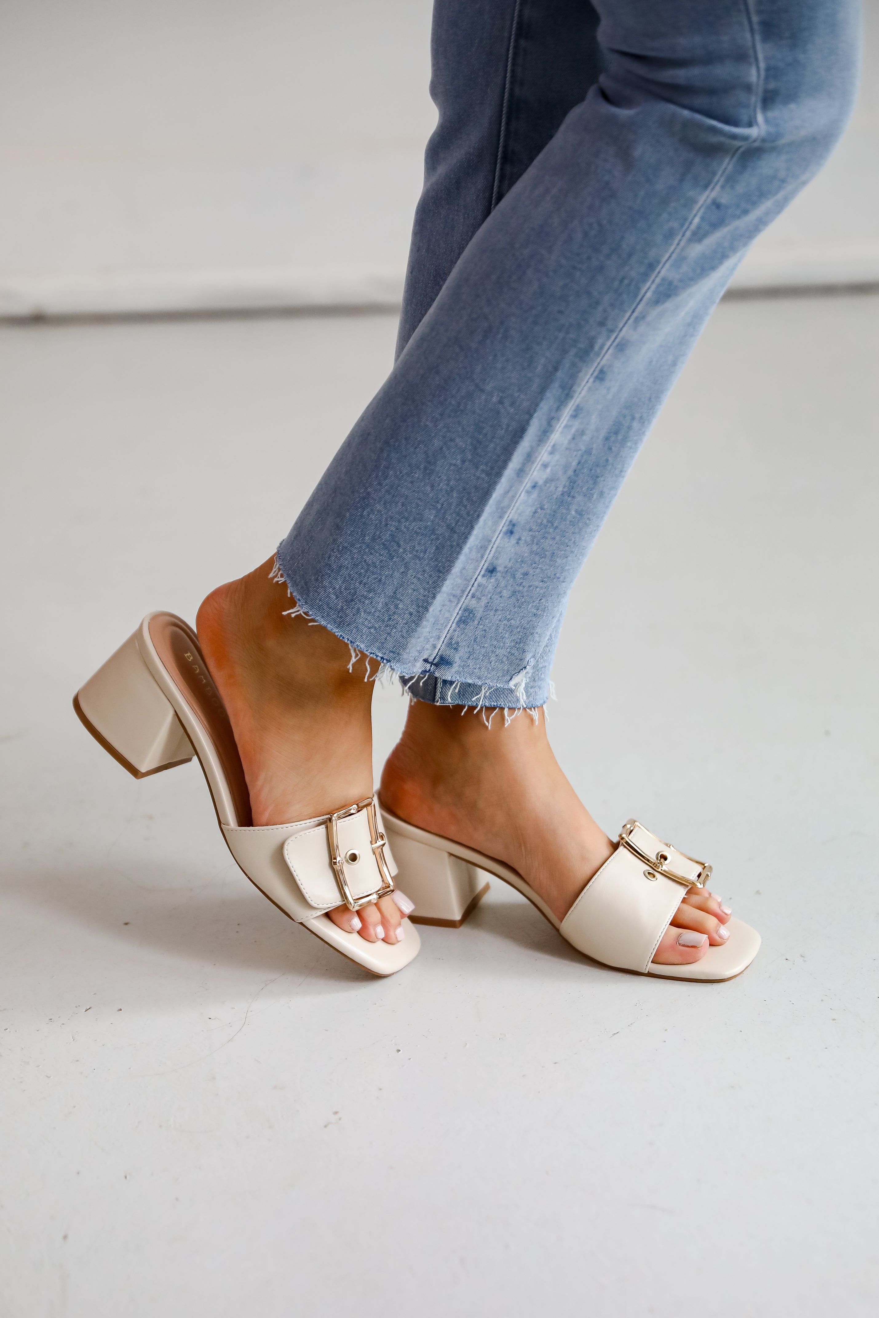 Perfect Occasion Ivory Slide Heels