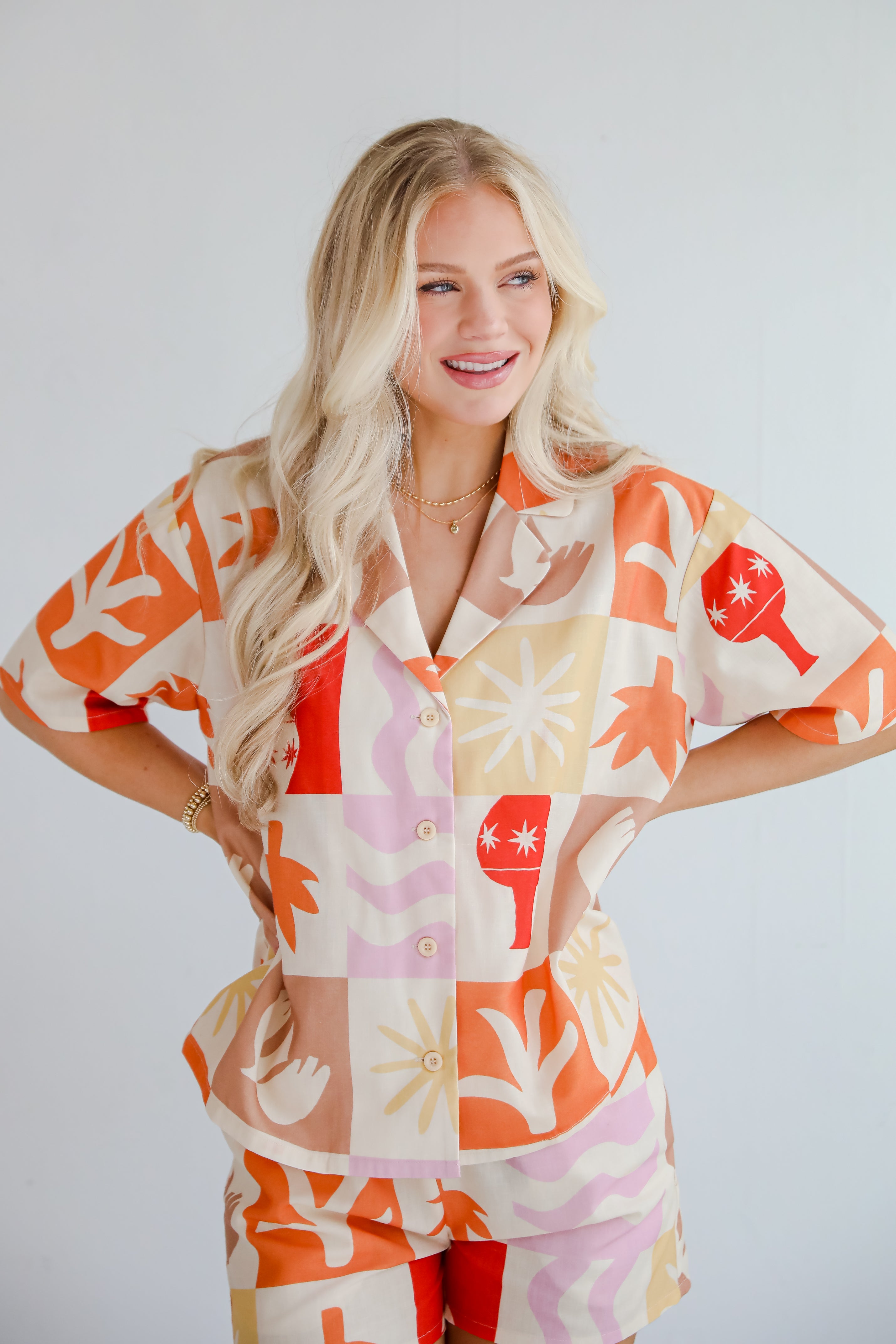 Island Style Ivory Blouse