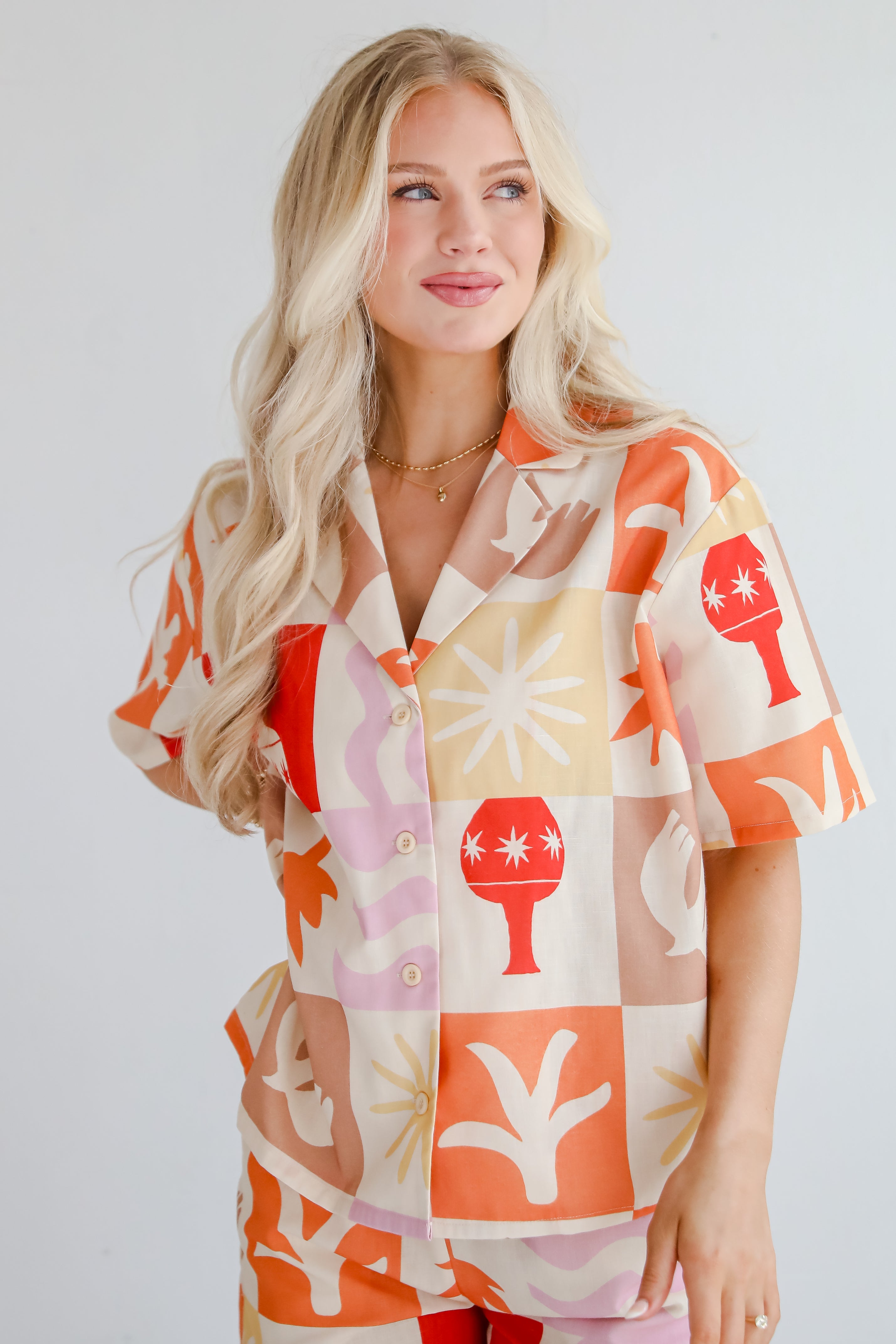 Island Style Ivory Blouse