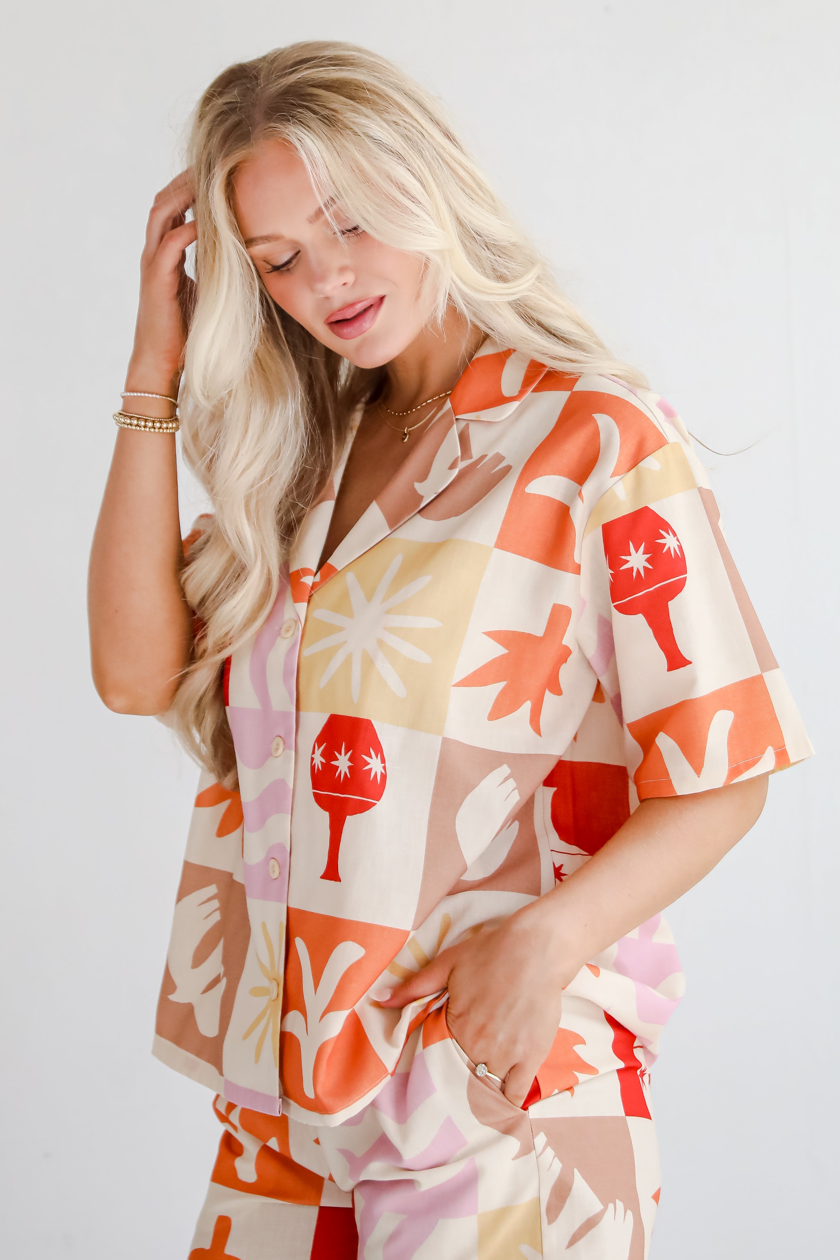 Island Style Ivory Blouse