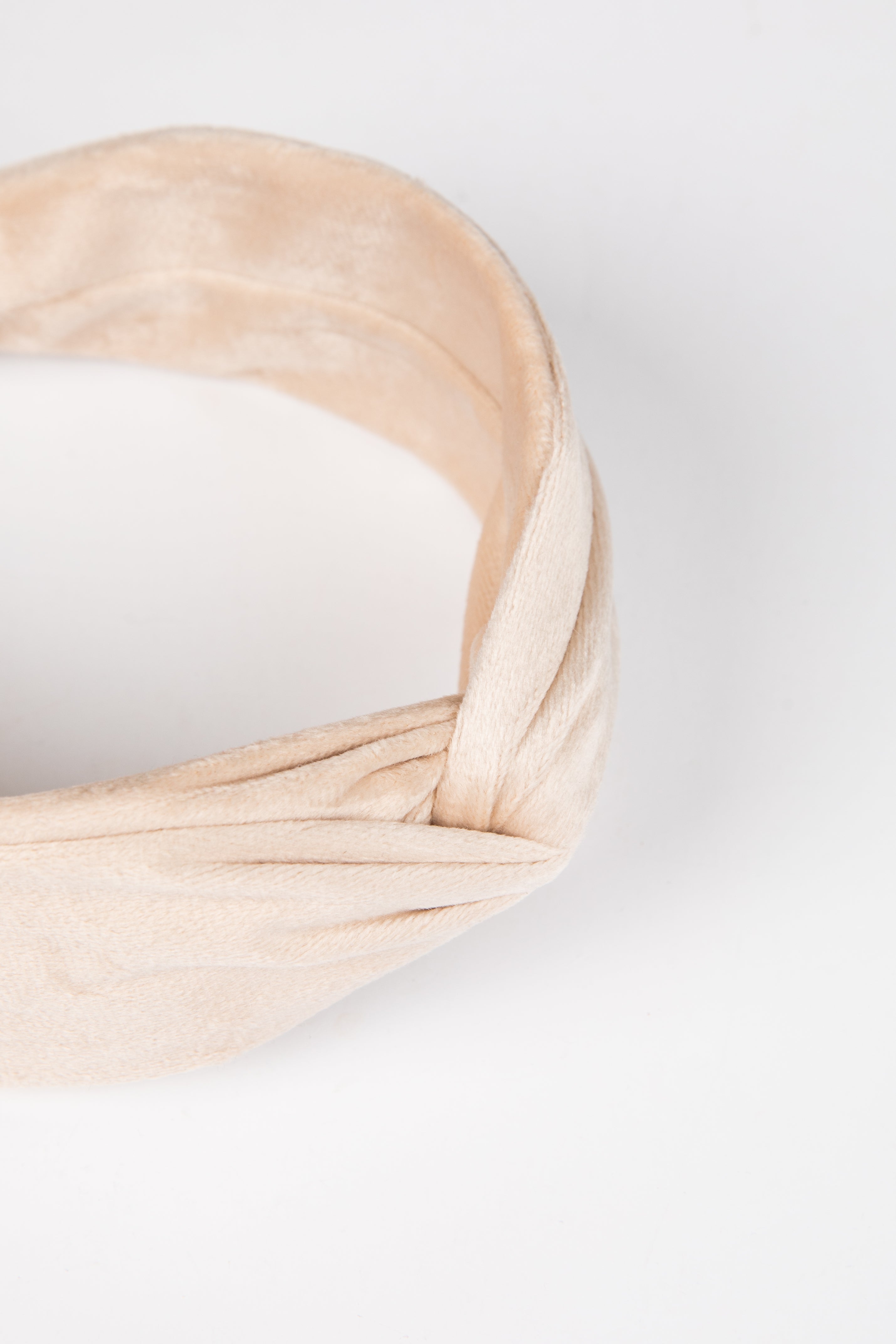 white velvet headband