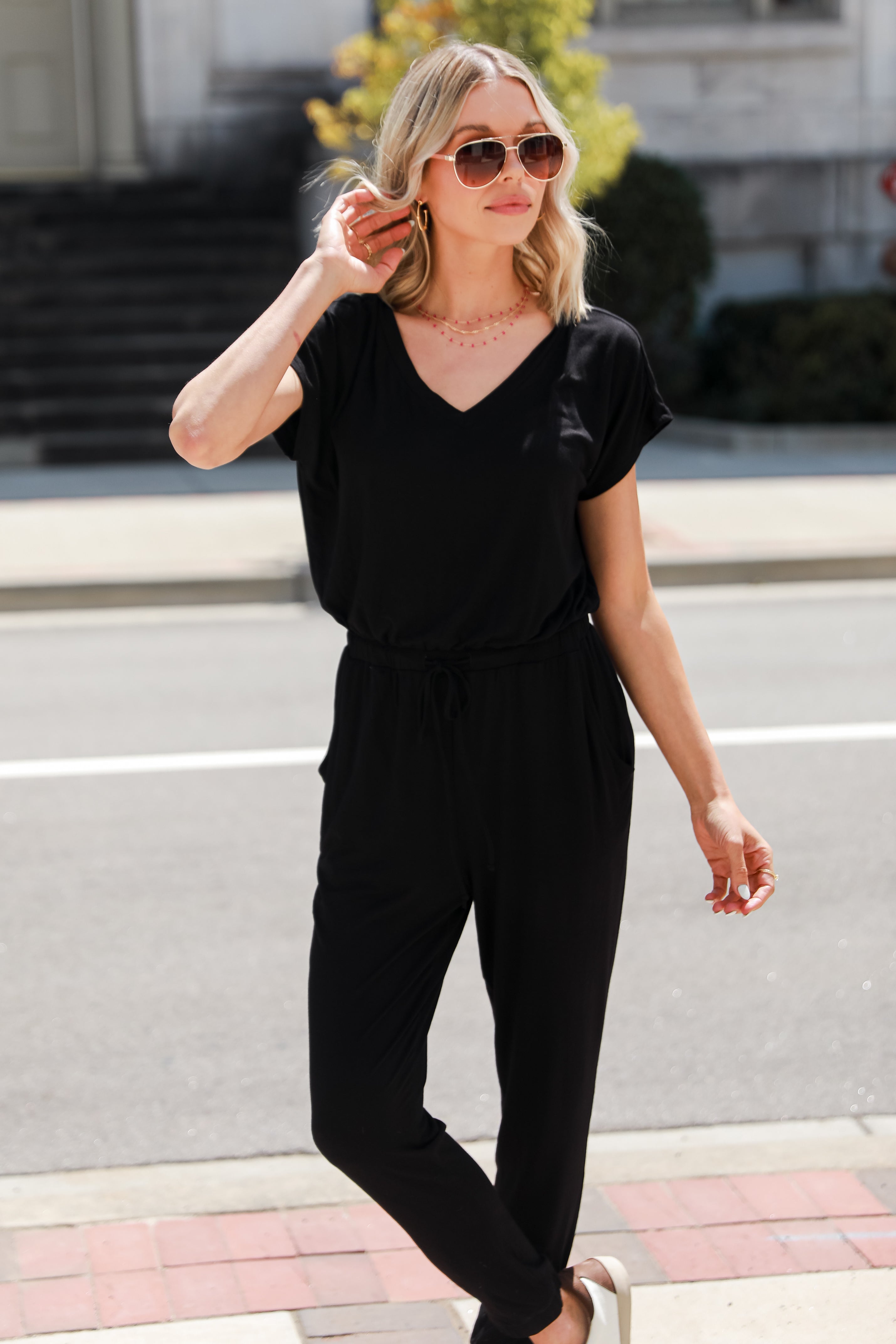 black casual Jumpsuit